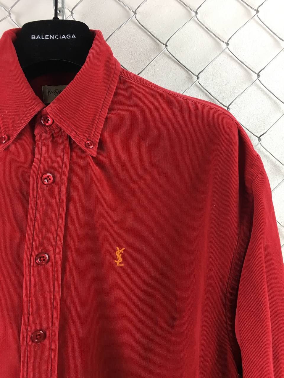 Yves Saint Laurent Yves Saint Lauren Corduroy (velvet shirt ) Size US L / EU 52-54 / 3 - 2 Thumbnail