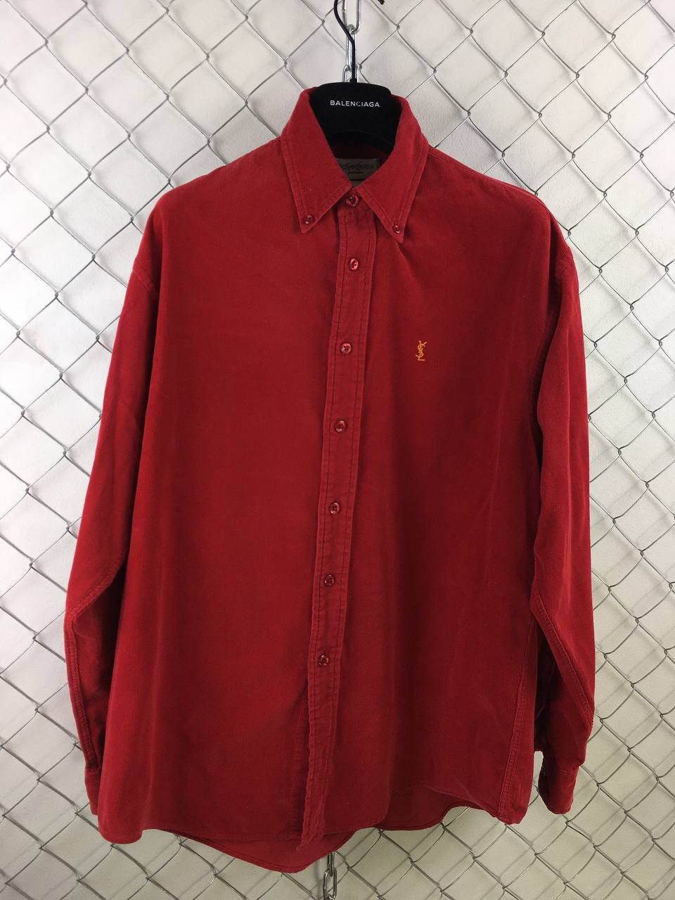 Yves Saint Laurent Yves Saint Lauren Corduroy (velvet shirt ) Size US L / EU 52-54 / 3 - 1 Thumbnail