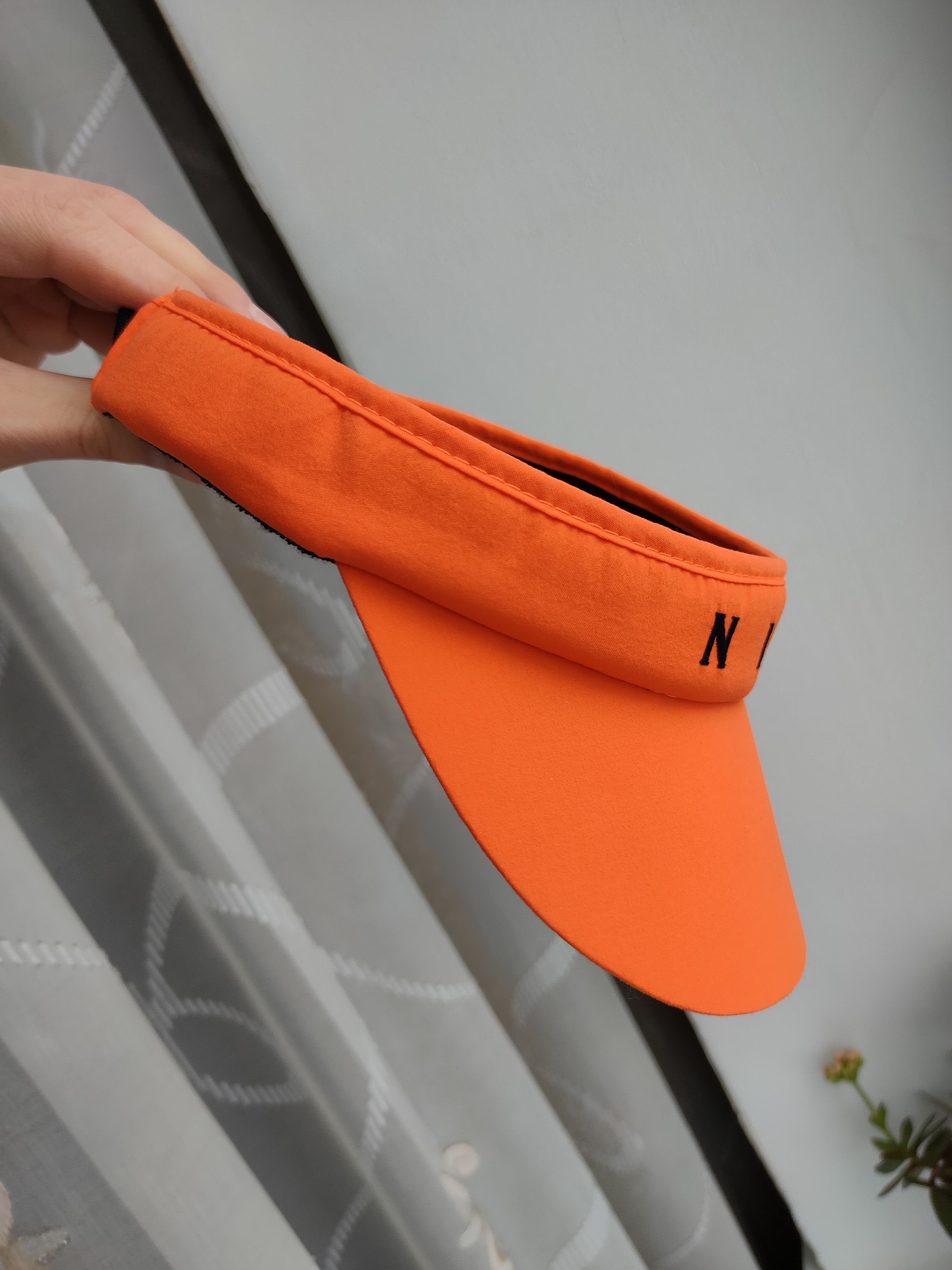 Nike Vintage Nike Tennis Visor Orange Cap Hat Visor Nike Size ONE SIZE - 7 Thumbnail