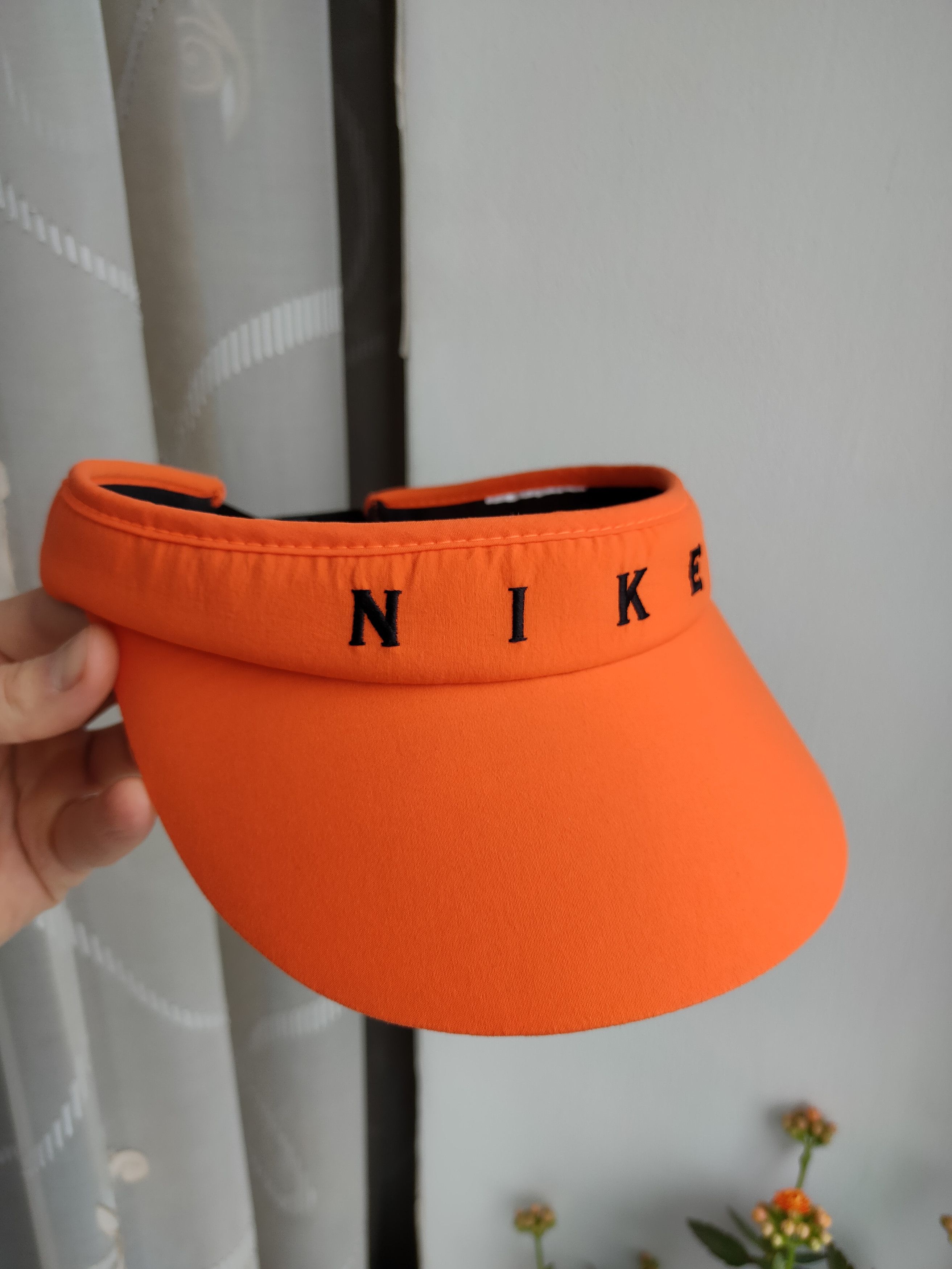 Nike Vintage Nike Tennis Visor Orange Cap Hat Visor Nike Size ONE SIZE - 2 Thumbnail