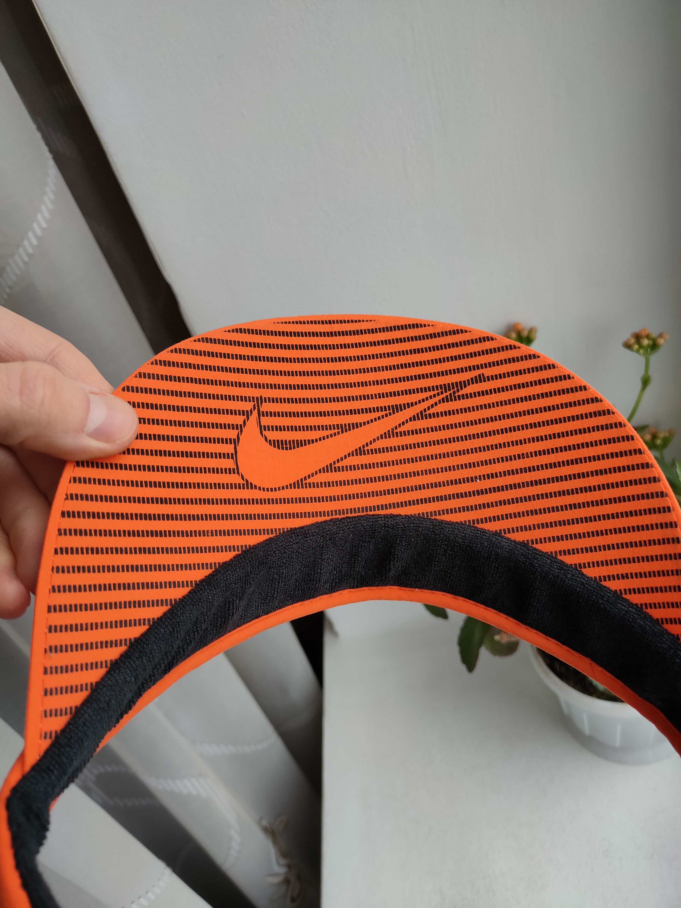 Nike Vintage Nike Tennis Visor Orange Cap Hat Visor Nike Size ONE SIZE - 3 Thumbnail