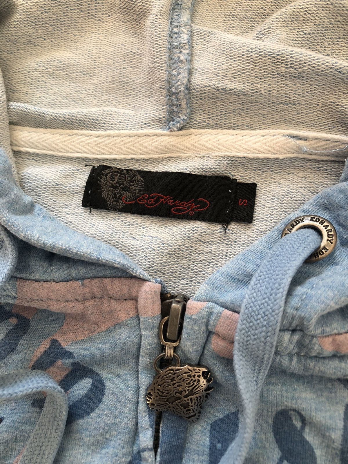Christian Audigier × Ed Hardy × Vintage Ed Hardy Vintage Y2K Zip Hoodie / Christian Audigier Size S / US 4 / IT 40 - 6 Thumbnail