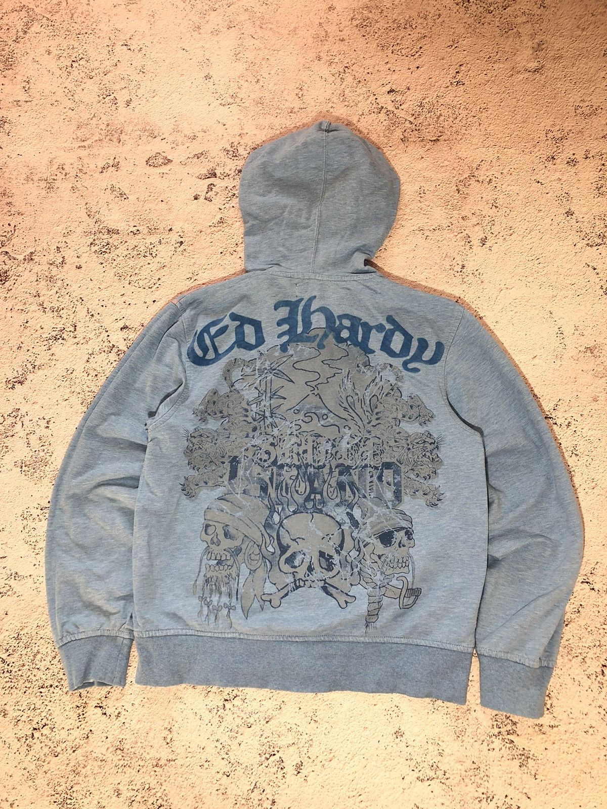 Christian Audigier × Ed Hardy × Vintage Ed Hardy Vintage Y2K Zip Hoodie / Christian Audigier Size S / US 4 / IT 40 - 12 Thumbnail