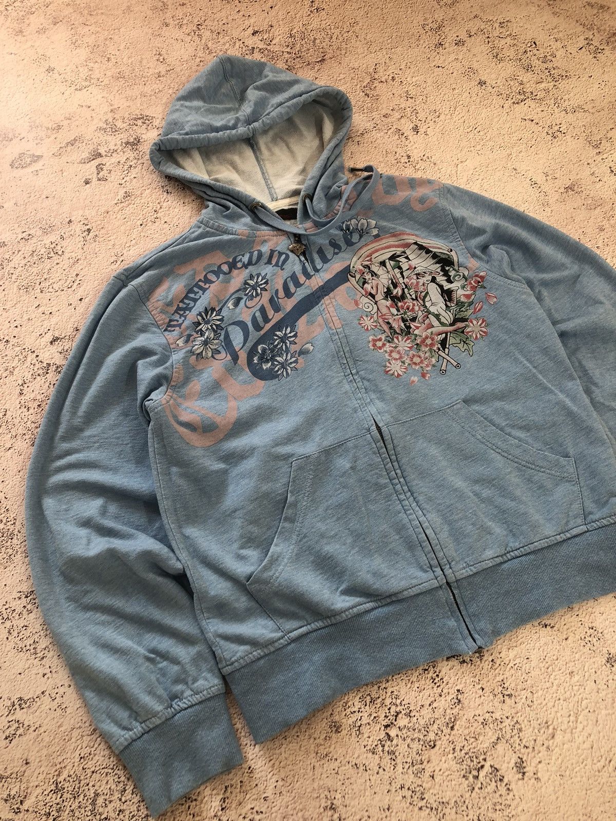 Christian Audigier × Ed Hardy × Vintage Ed Hardy Vintage Y2K Zip Hoodie / Christian Audigier Size S / US 4 / IT 40 - 4 Thumbnail