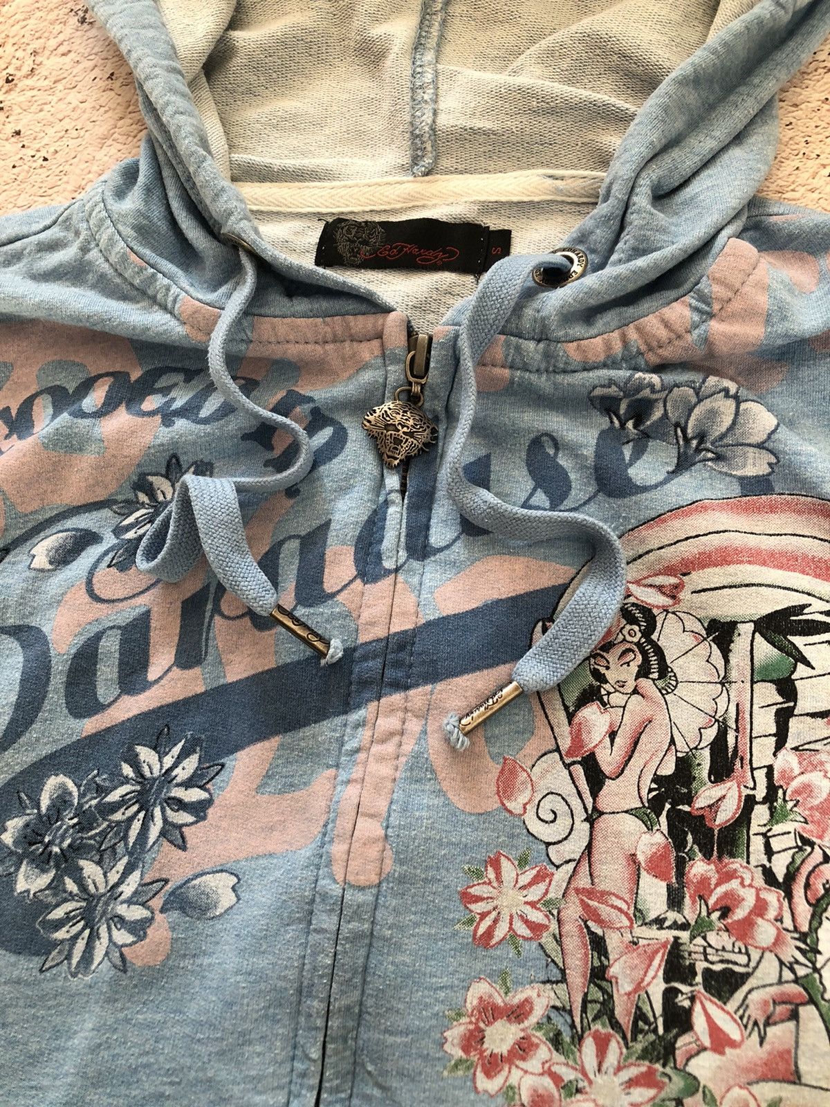 Christian Audigier × Ed Hardy × Vintage Ed Hardy Vintage Y2K Zip Hoodie / Christian Audigier Size S / US 4 / IT 40 - 7 Thumbnail