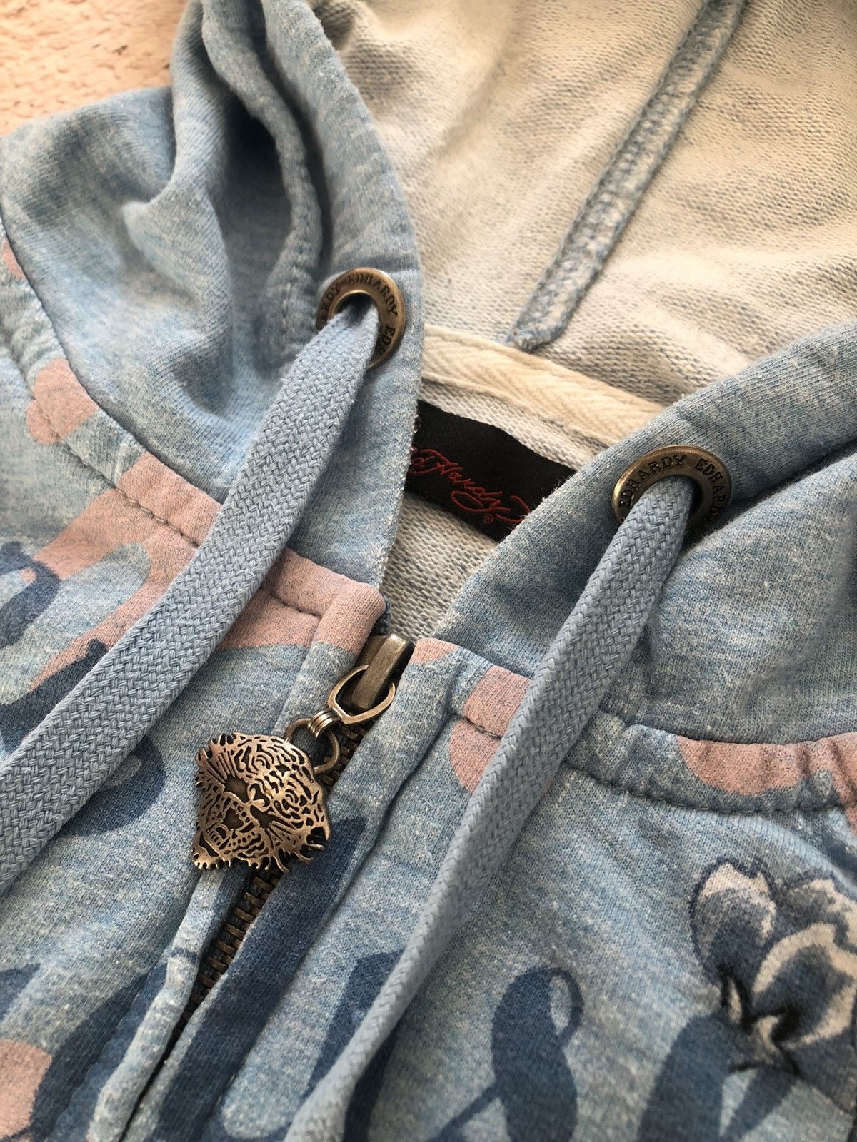 Christian Audigier × Ed Hardy × Vintage Ed Hardy Vintage Y2K Zip Hoodie / Christian Audigier Size S / US 4 / IT 40 - 5 Thumbnail