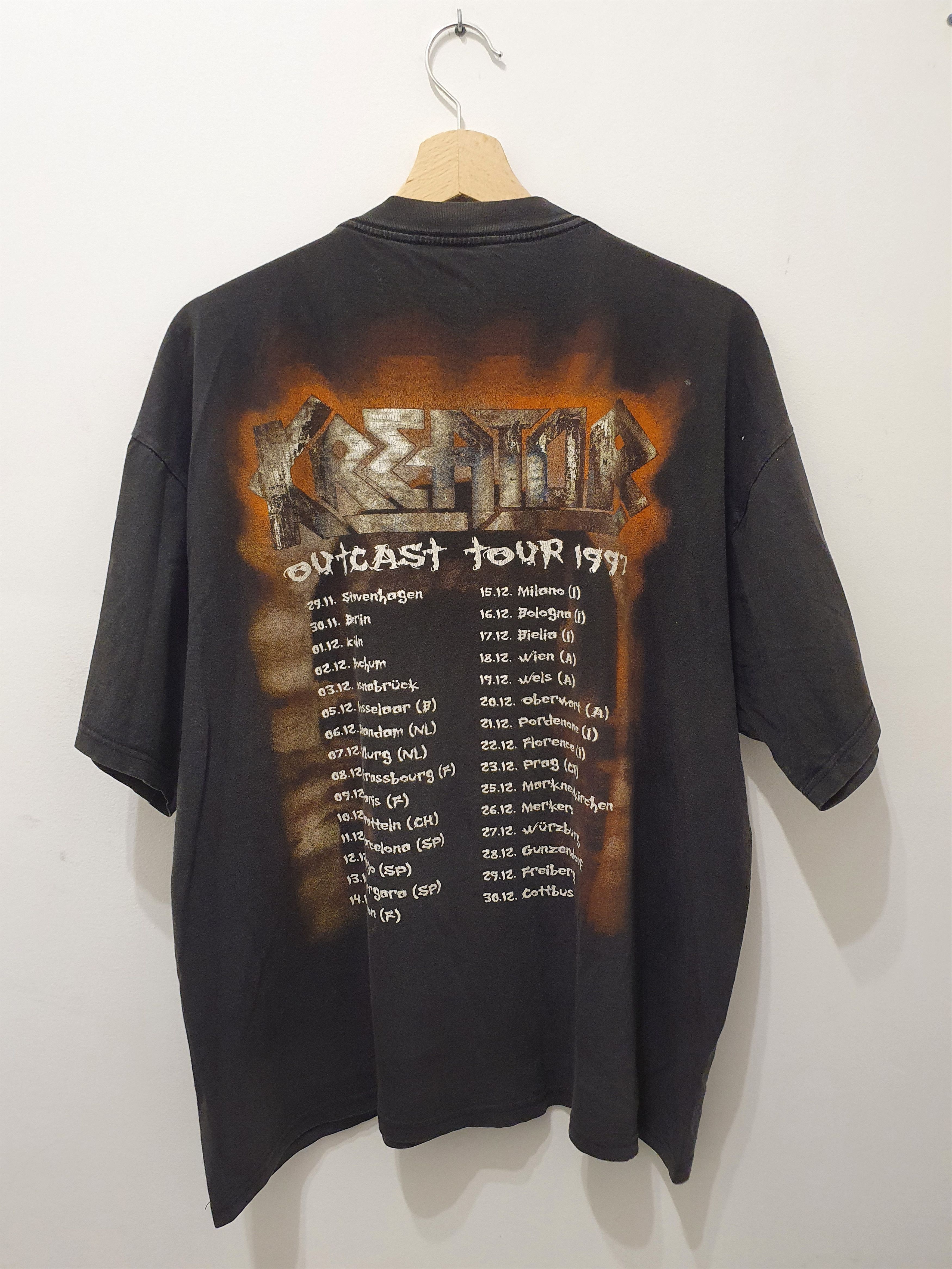 Band Tees Vintage 90s Kreator 1997 outcast tour tee Size US XL / EU 56 / 4 - 2 Thumbnail