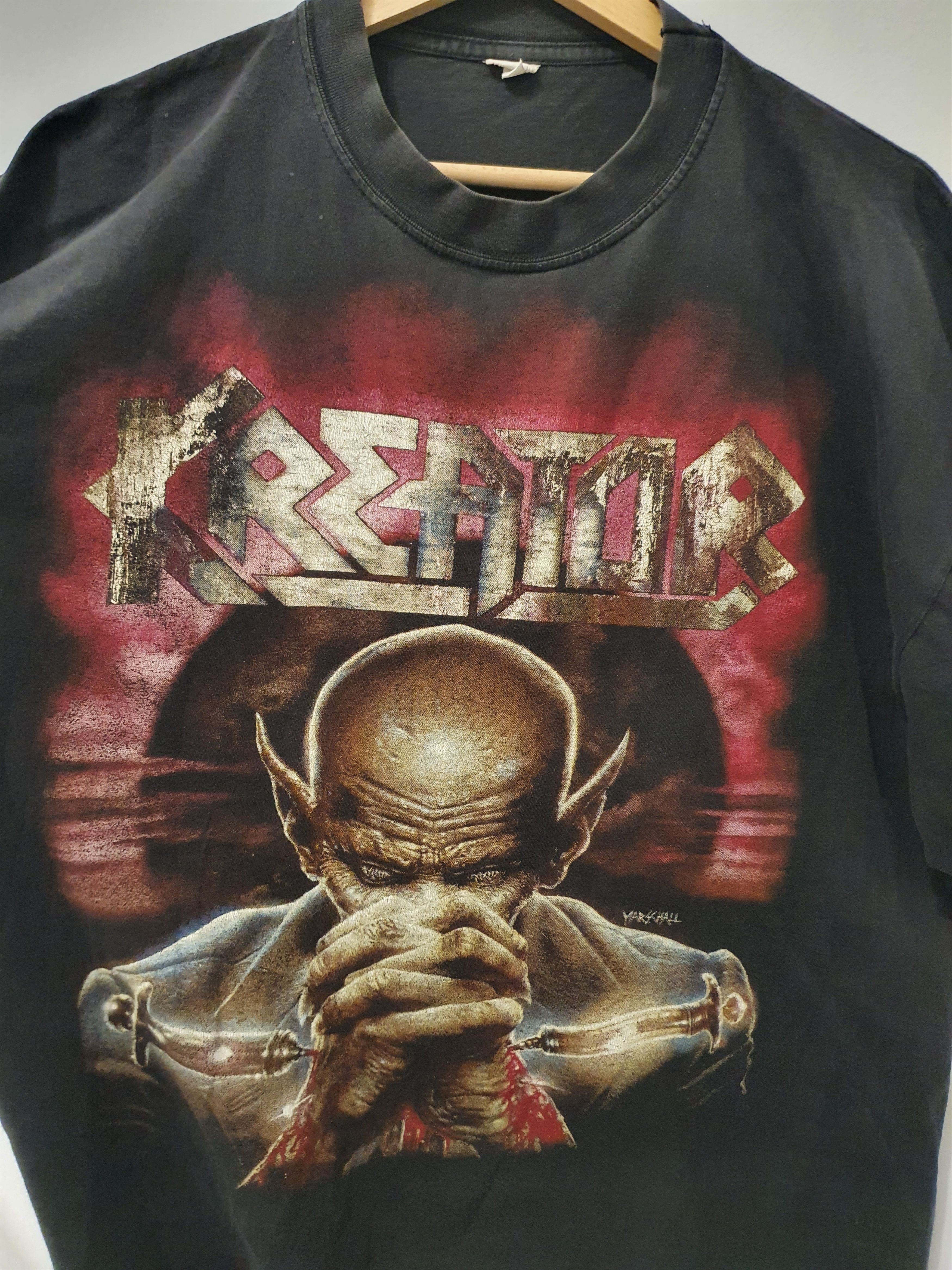 Band Tees Vintage 90s Kreator 1997 outcast tour tee Size US XL / EU 56 / 4 - 4 Thumbnail