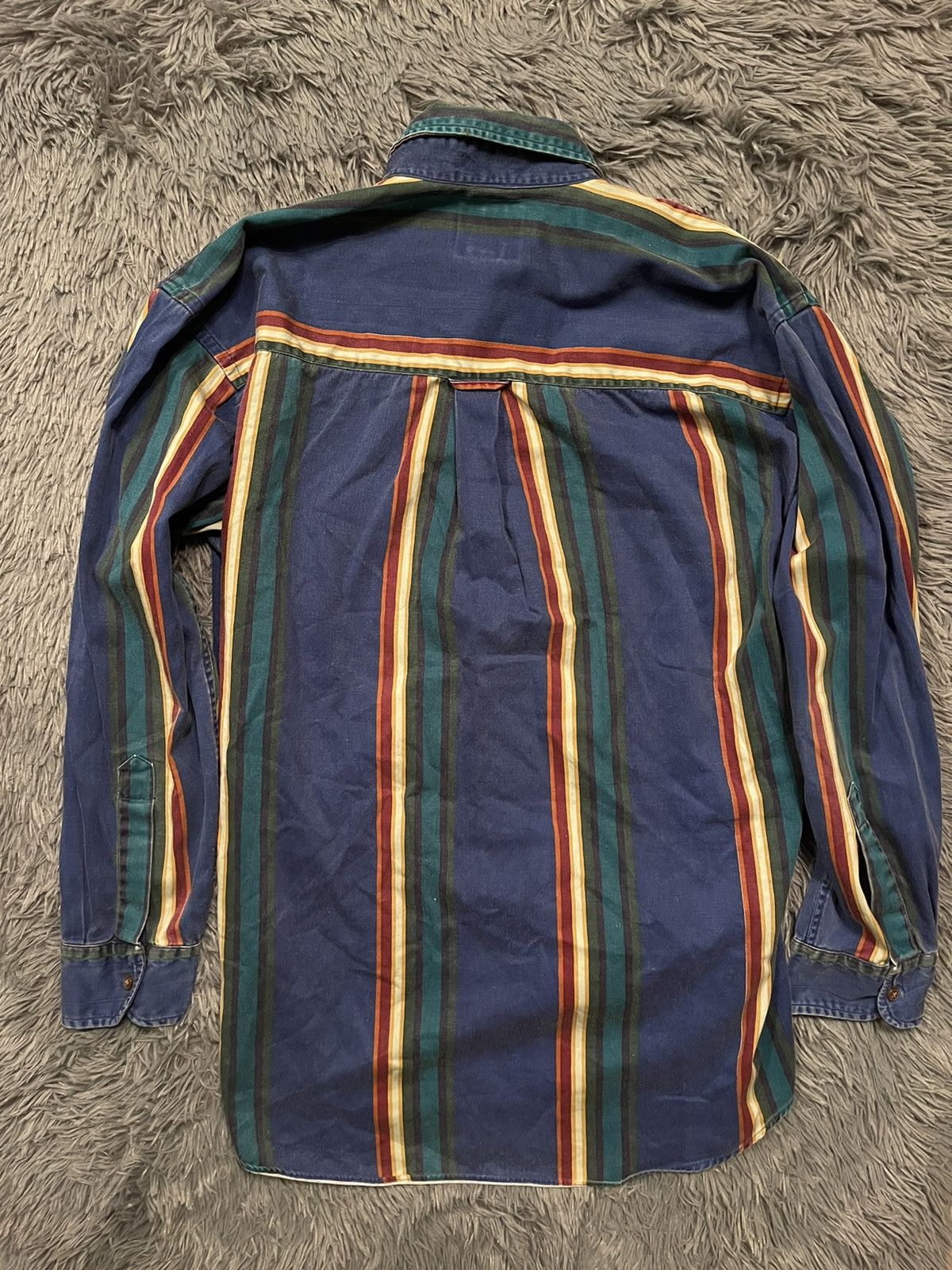 Polo Ralph Lauren × Vintage Ralph Lauren Chaps 90s vintage striped shirt Size US L / EU 52-54 / 3 - 5 Thumbnail