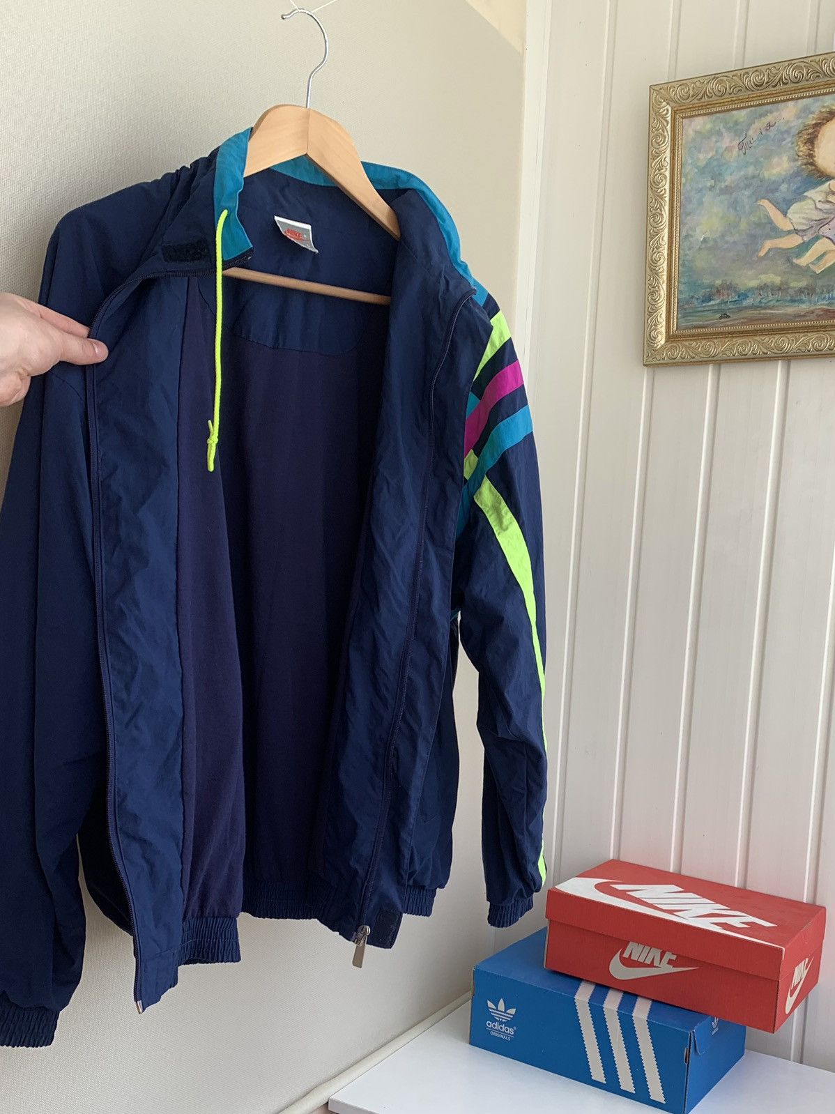 Vintage Nike Sportswear Vintage Nylon Track Jacket Size L Size US L / EU 52-54 / 3 - 9 Thumbnail
