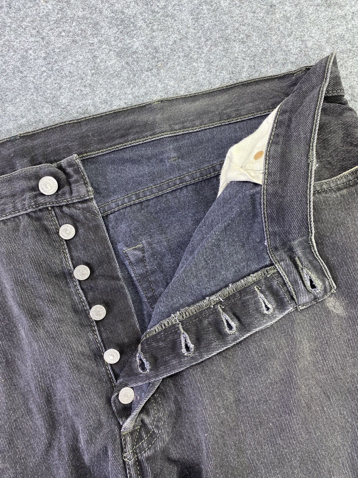 Jean × Levi's × Vintage BIG SAIZ VINTAGE LEVIS 501 BLACK JEANS - J019 Size US 44 / EU 60 - 5 Thumbnail