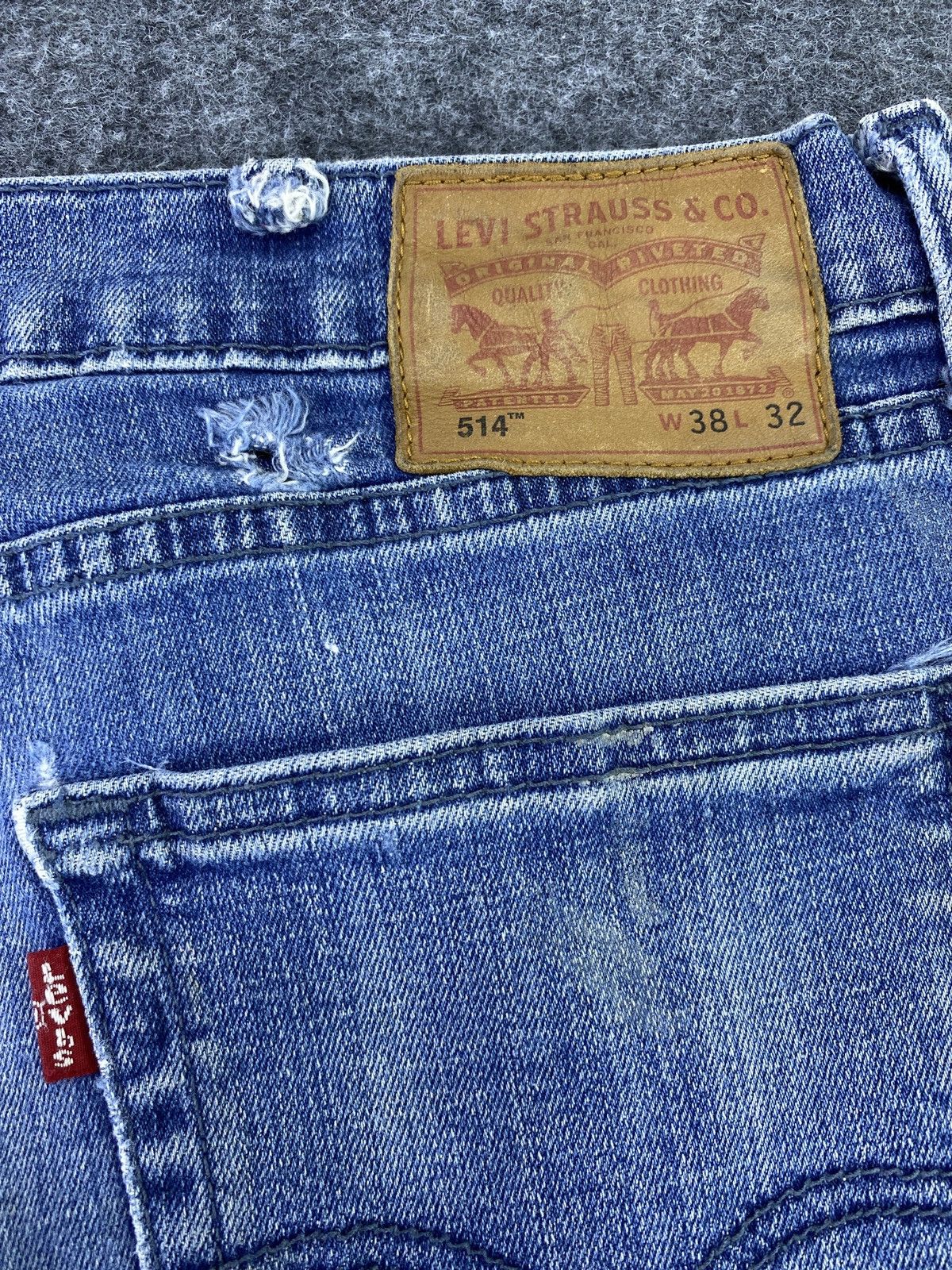 Jean × Levi's × Vintage VINTAGE LEVIS 514 BLUE WASH JEANS- J012 Size US 36 / EU 52 - 10 Thumbnail