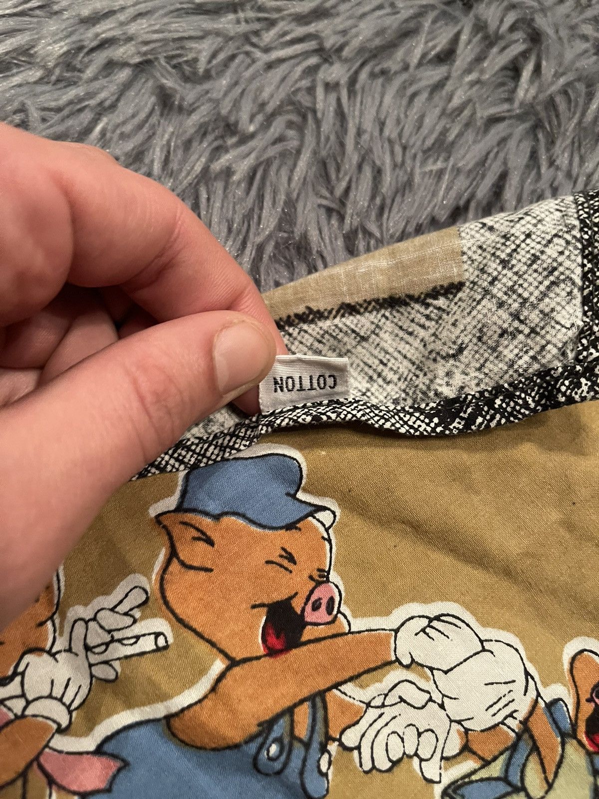 Cartoon Network × Disney × Vintage Disney 90s vintage Big Bad Wolf bandana Size ONE SIZE - 6 Thumbnail