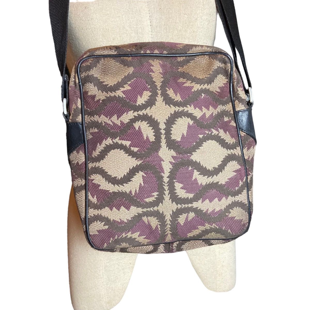 Vivienne Westwood Vivienne Westwood Genuine Leather Canvas Shoulder Bag Size ONE SIZE - 4 Thumbnail