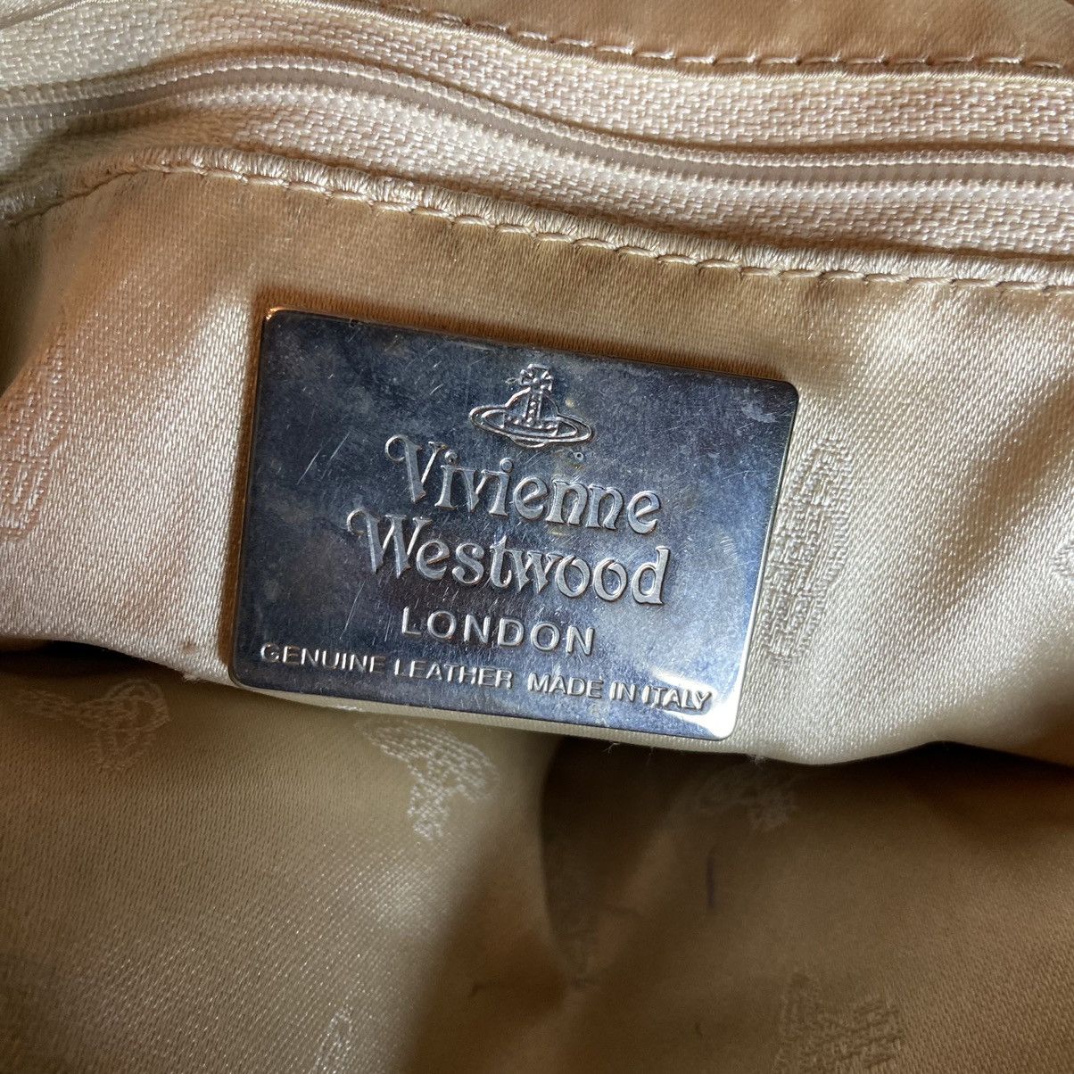 Vivienne Westwood Vivienne Westwood Genuine Leather Canvas Shoulder Bag Size ONE SIZE - 11 Thumbnail