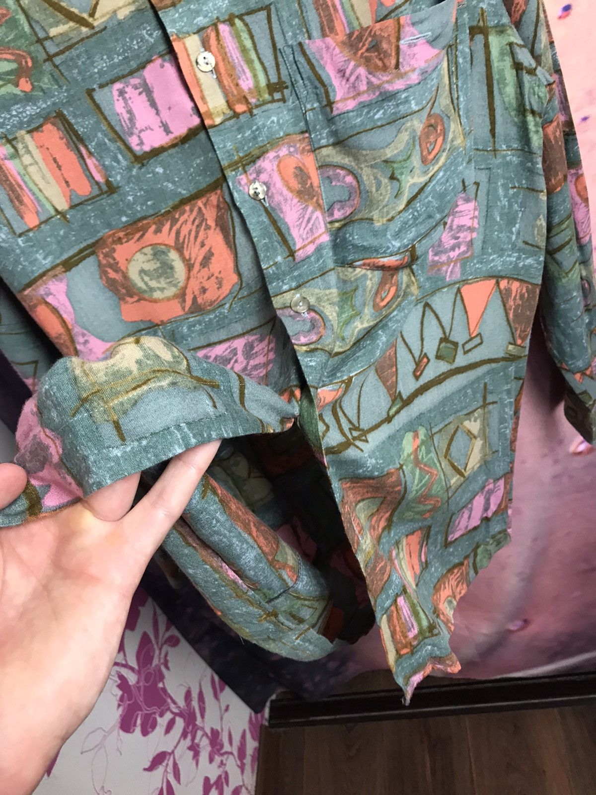 Vintage Vintage crazy streetwear shirt Size US L / EU 52-54 / 3 - 6 Thumbnail
