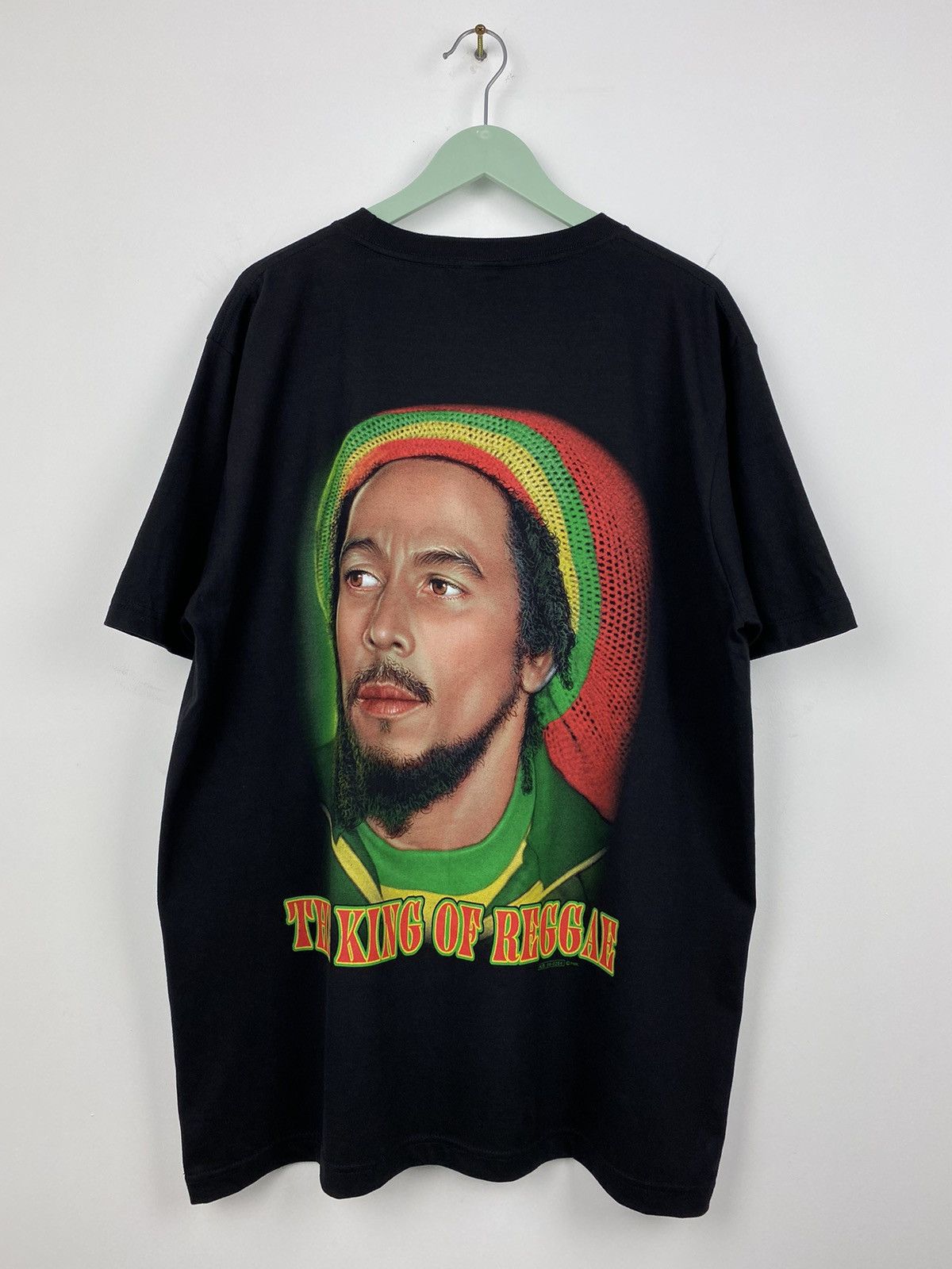 Band Tees Vintage Y2K Bob Marley The King Of Reggae T Shirt Wu Tang Size US XL / EU 56 / 4 - 4 Thumbnail