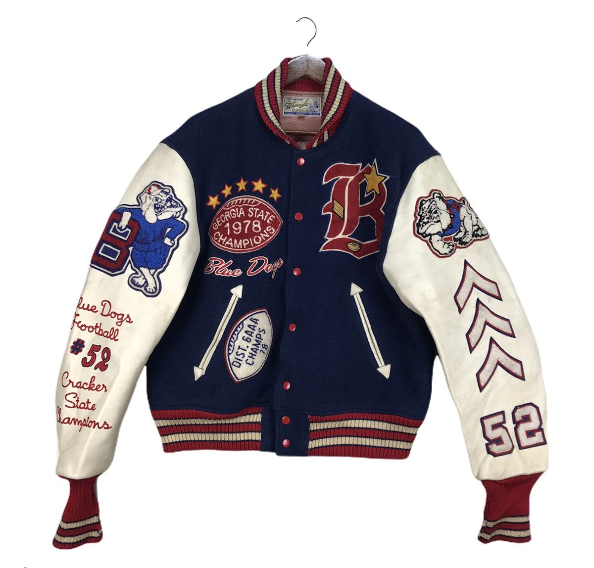 Whitesville Vintage Whitesville Letterman Varsity Jacket Size US L / EU 52-54 / 3 - 2 Thumbnail