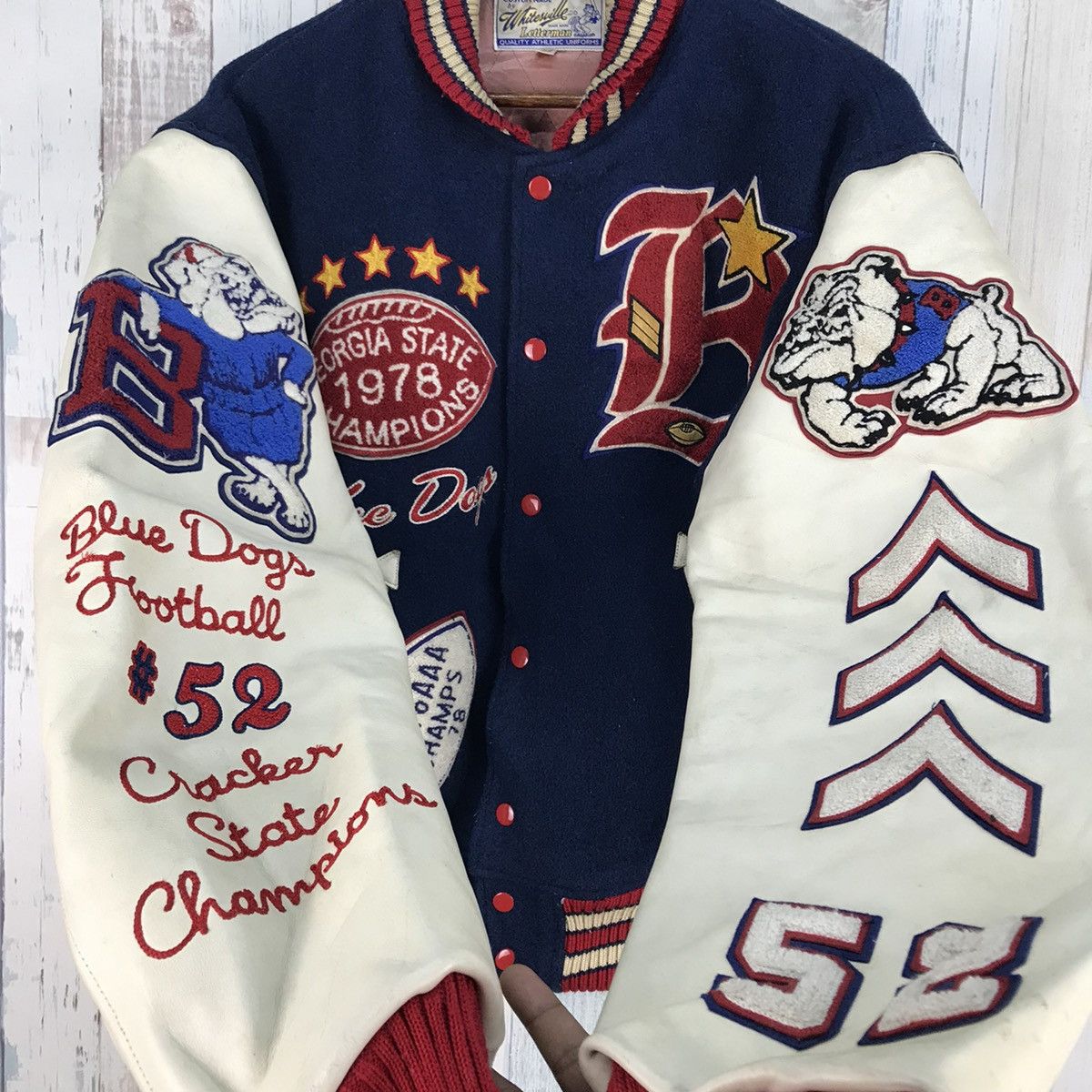 Whitesville Vintage Whitesville Letterman Varsity Jacket Size US L / EU 52-54 / 3 - 8 Thumbnail