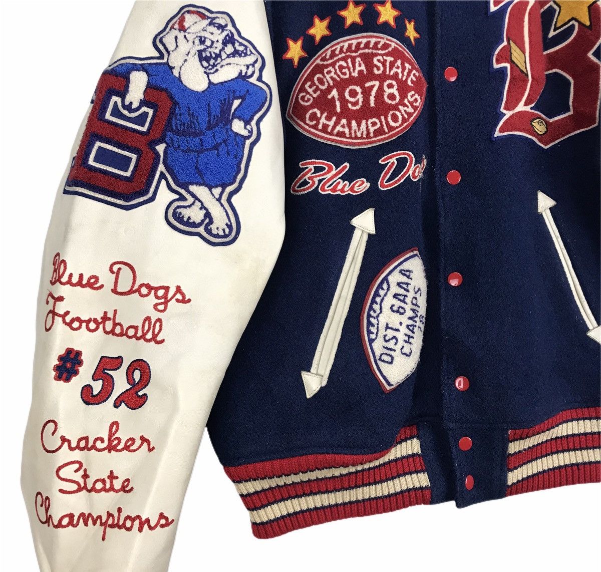Whitesville Vintage Whitesville Letterman Varsity Jacket Size US L / EU 52-54 / 3 - 6 Thumbnail
