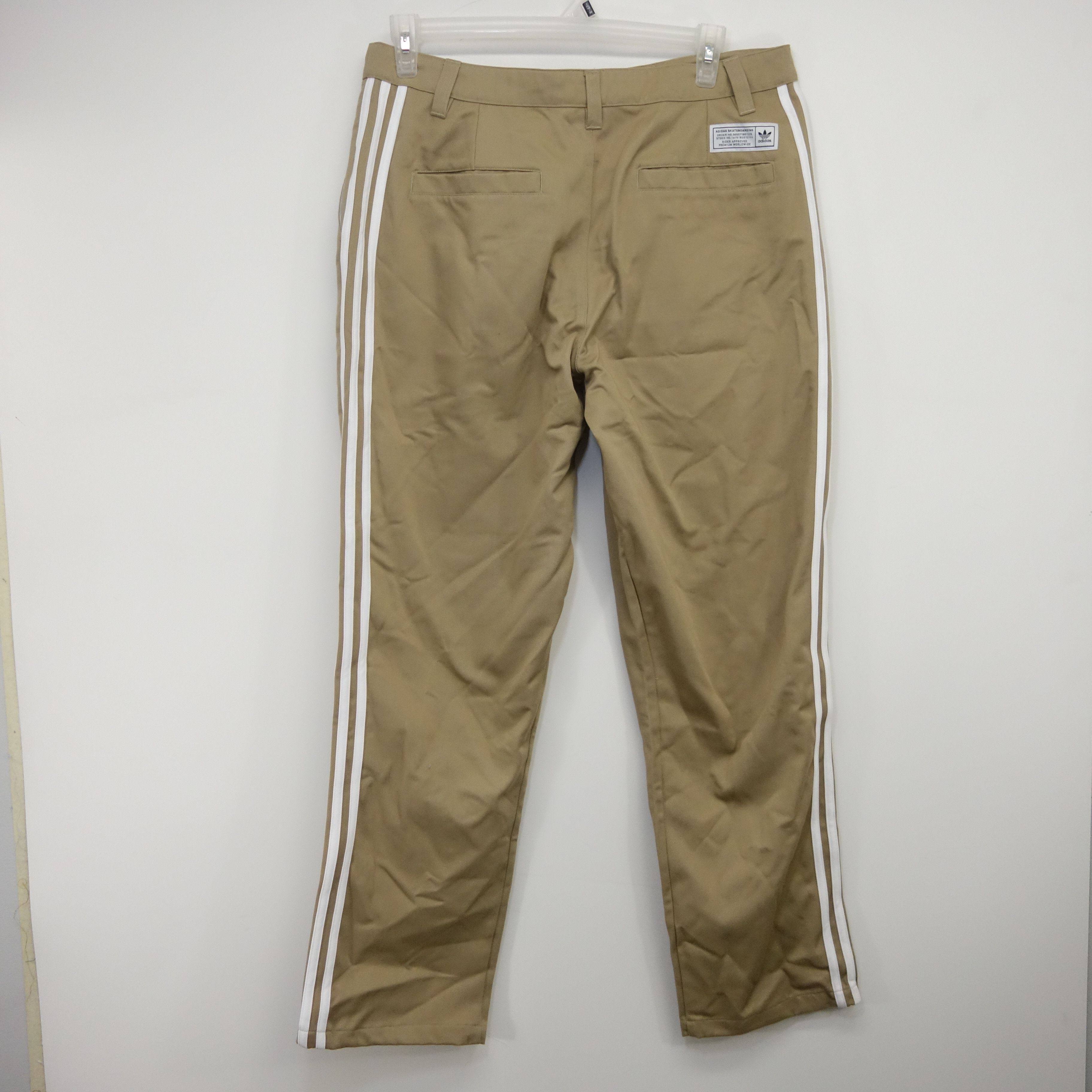 Adidas Vintage Khaki Skateboarding Striped Chino Pants Size 34 x 32 Grailed