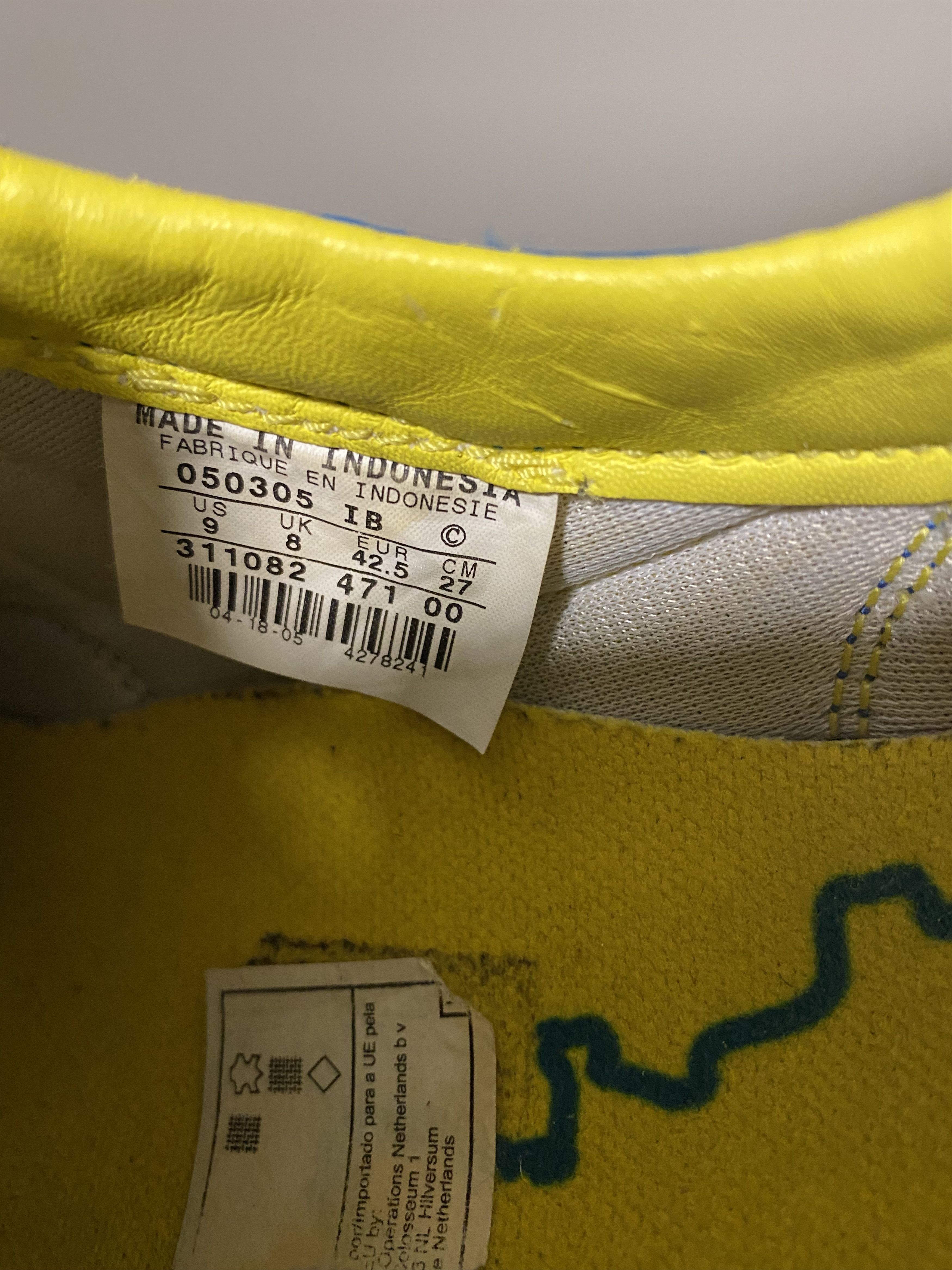 Nike RARE Vintage Nike Elite Waffle Ocean Blue yellow sneakers Size US 9 / EU 42 - 8 Thumbnail