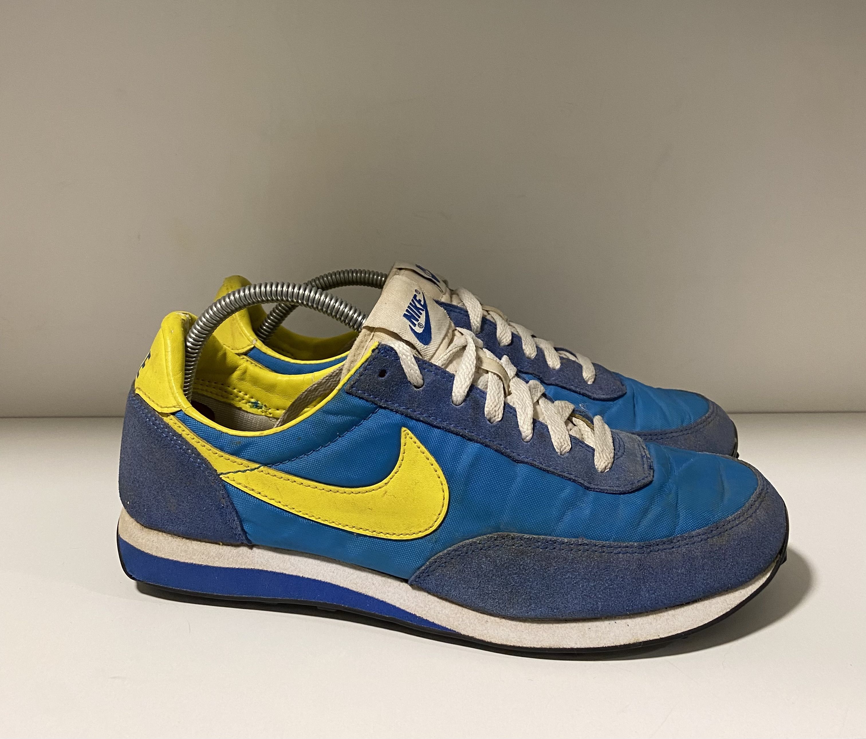 Nike RARE Vintage Nike Elite Waffle Ocean Blue yellow sneakers Size US 9 / EU 42 - 4 Thumbnail