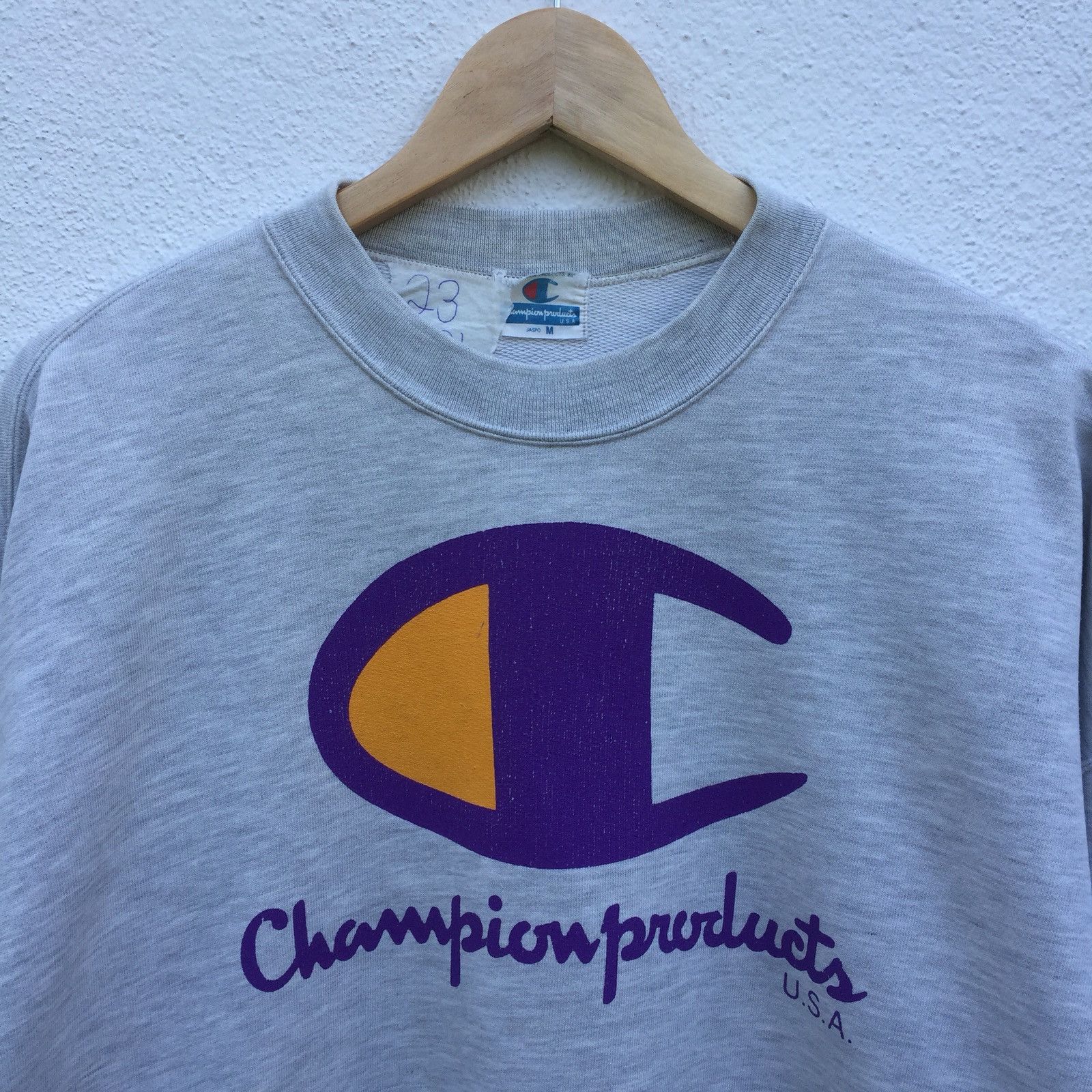 Champion Vintage 70s Champion Product USA Big Logo Sweatshirt Size US M / EU 48-50 / 2 - 2 Thumbnail