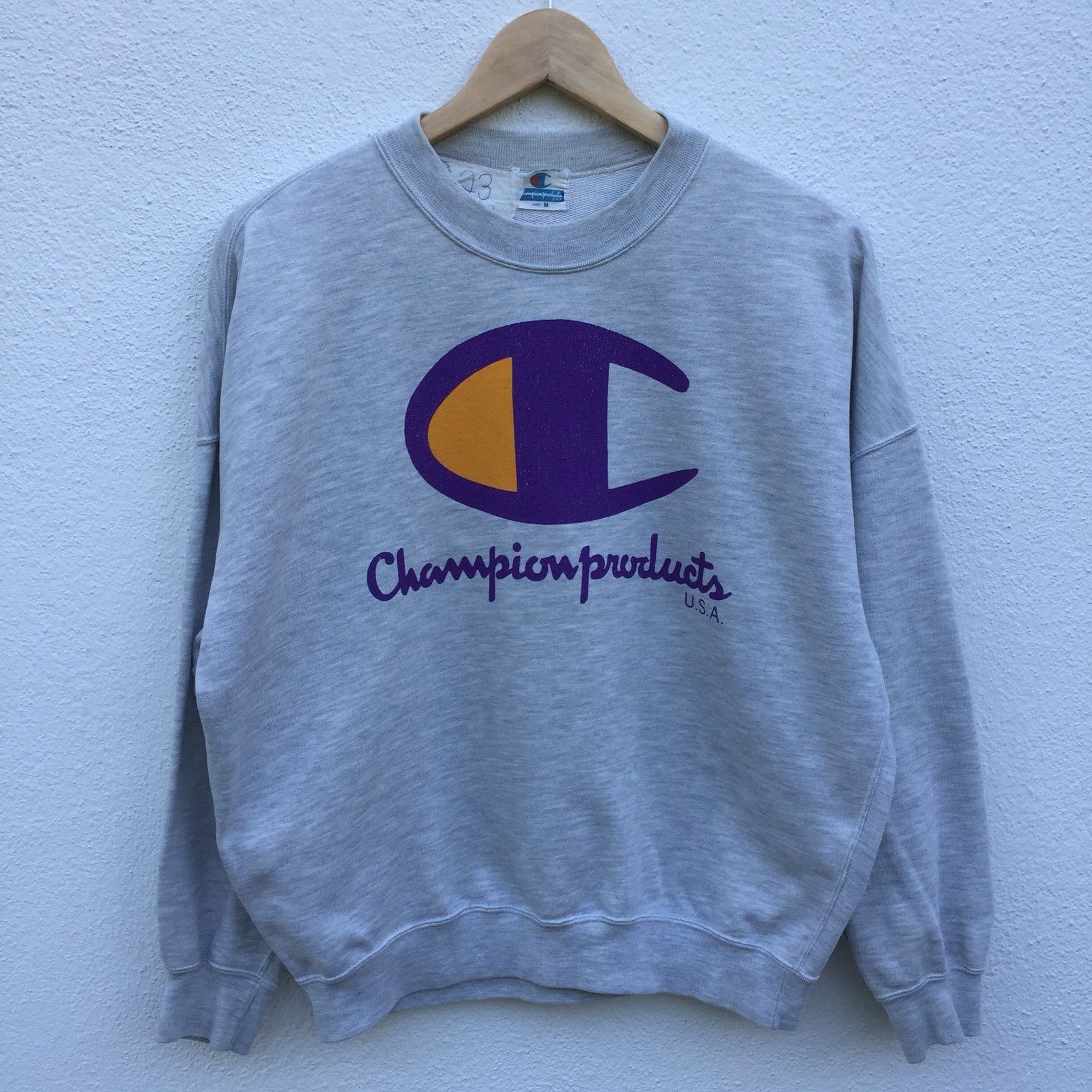Champion Vintage 70s Champion Product USA Big Logo Sweatshirt Size US M / EU 48-50 / 2 - 1 Thumbnail