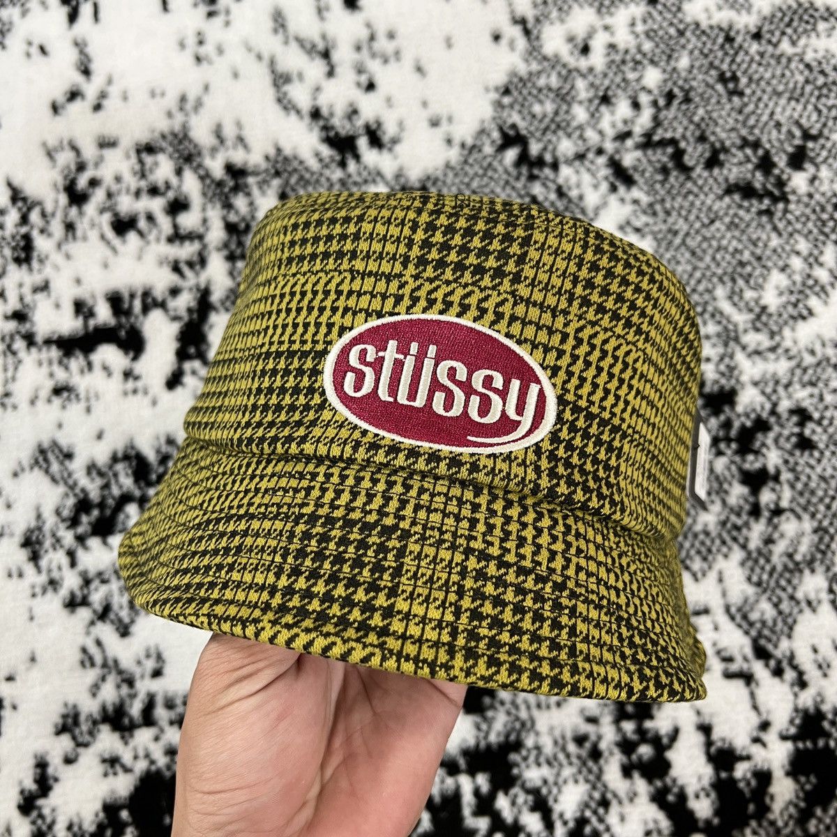 帽子 OLD STUSSY patchwork check bucket hat Stussy Plaid Bucket Hat | Grailed