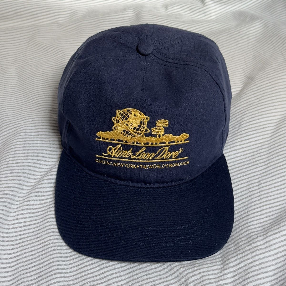 Aime Leon Dore Aime Leon Dore Unisphere Hat Navy Royal Gold | Grailed
