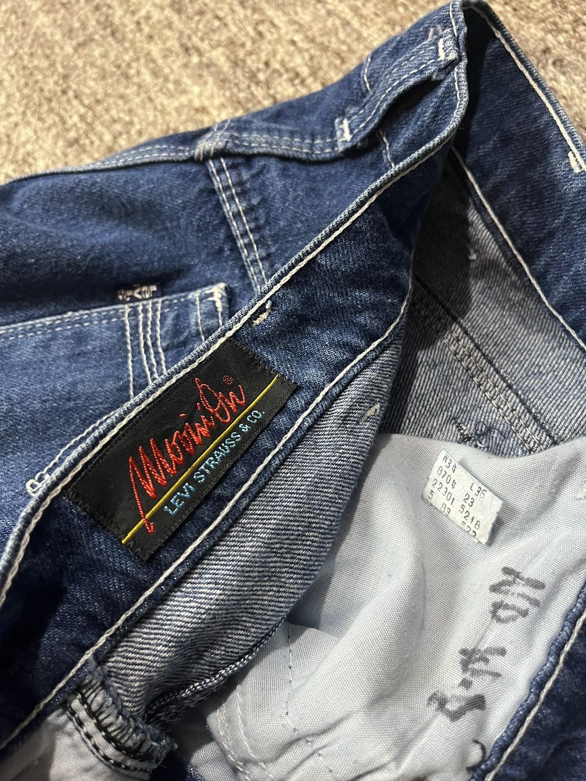 Vintage 80s Levi’s wide leg denim jeans