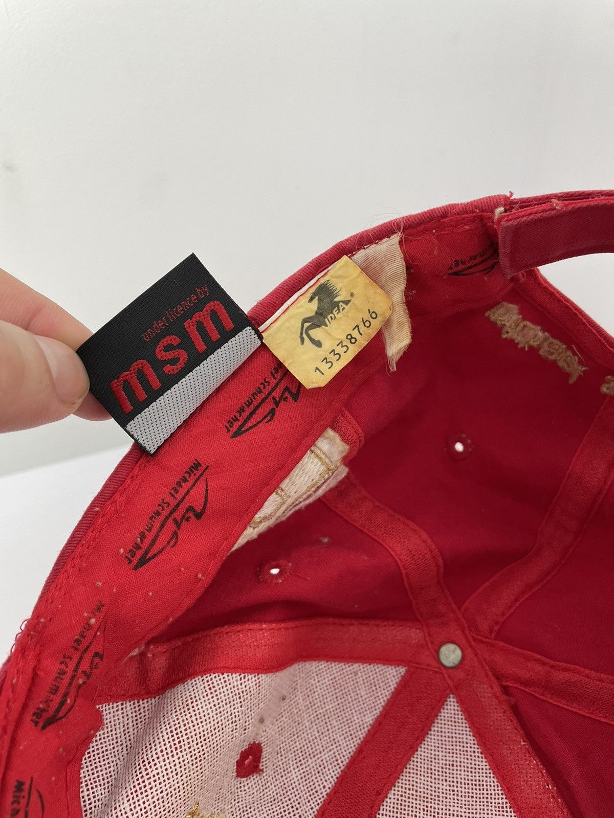 Ferrari × Formula 1 Vintage Ferrari Michael Schumacher F1 Word Championship Cap Size ONE SIZE - 16 Thumbnail