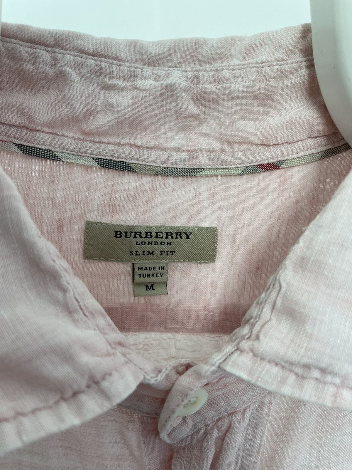 Burberry × Vintage Burberry button shirt lion pink logo Size US M / EU 48-50 / 2 - 4 Thumbnail