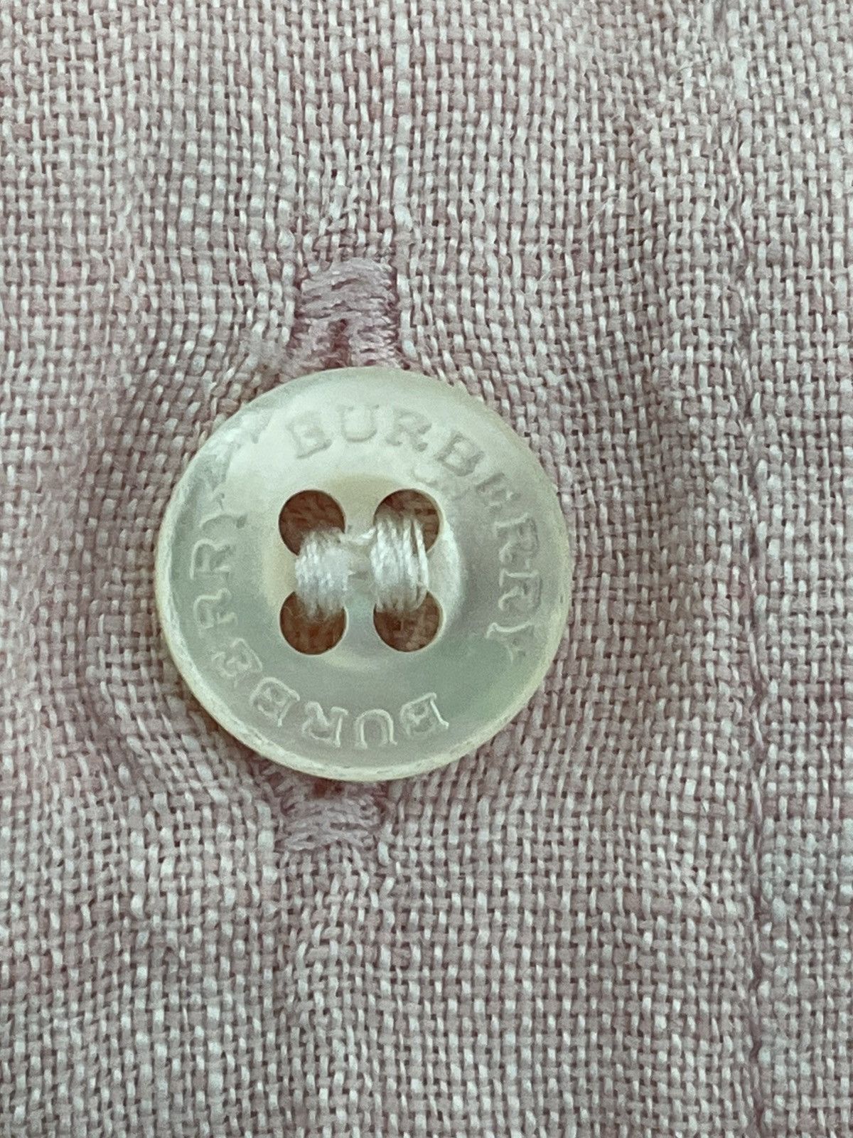 Burberry × Vintage Burberry button shirt lion pink logo Size US M / EU 48-50 / 2 - 6 Thumbnail