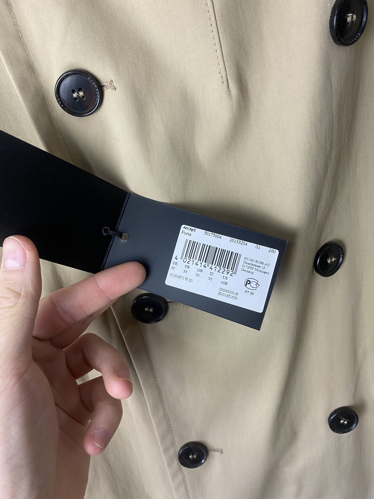 Hugo Boss Hugo Boss luxury raincoat size 56 Size US XL / EU 56 / 4 - 6 Thumbnail