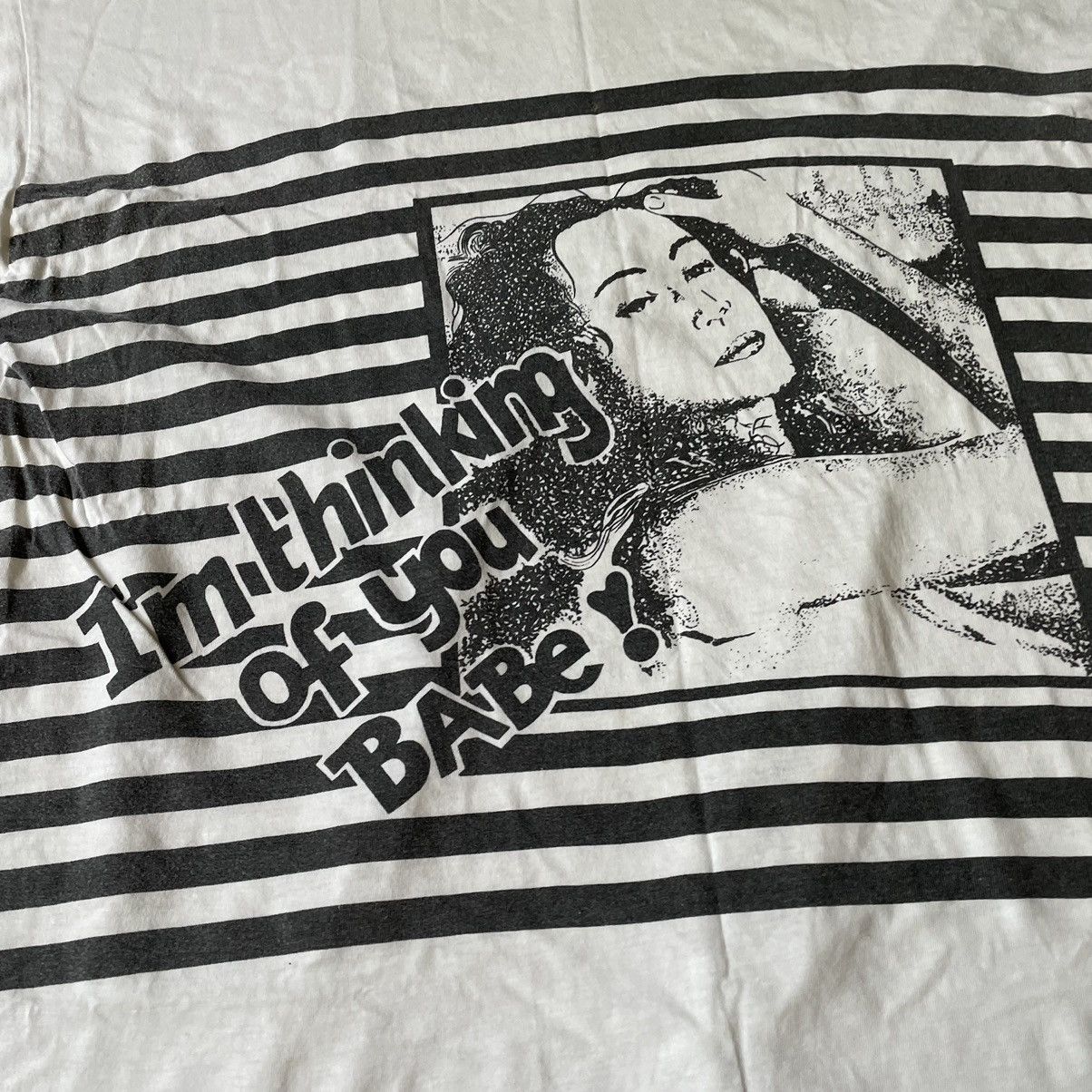 Vintage Vintage Y2K Striped Graphic Tee Grunge Oversized Washed XL Size US XL / EU 56 / 4 - 6 Thumbnail