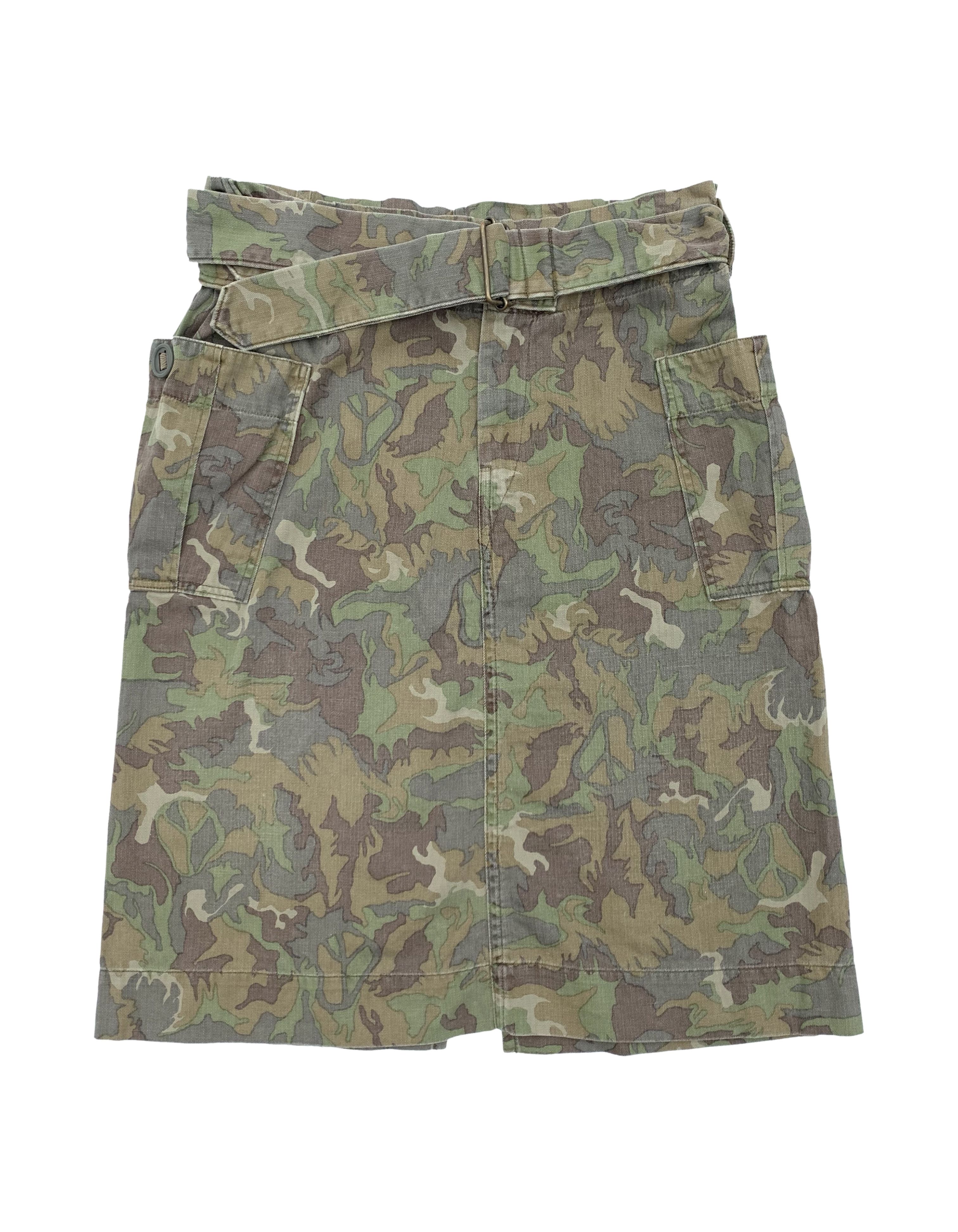 Kapital Peace Camo Cargo Skirt Size 30" / US 8 / IT 44 - 1 Thumbnail
