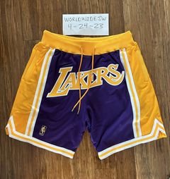 Just Don Shorts Los Angeles Lakers Road 1996