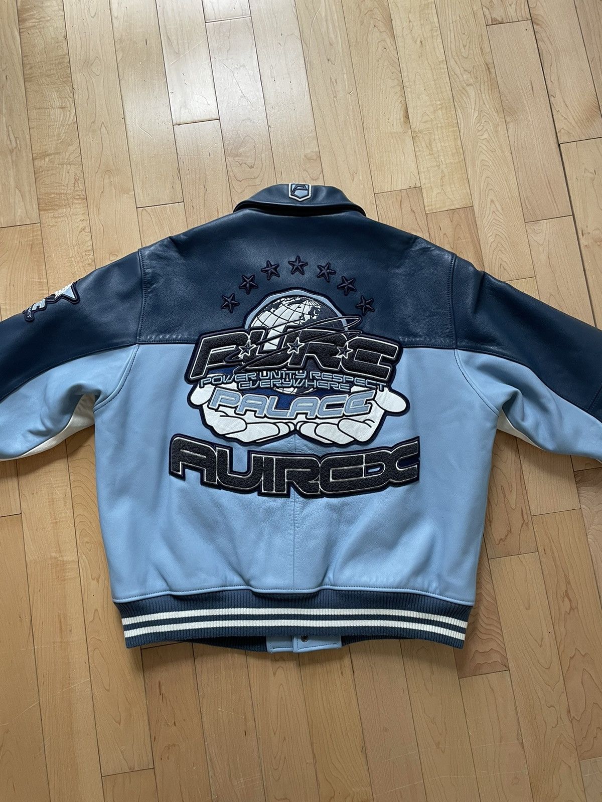 Palace Palace Avirex Pure Leather Jacket XL | Grailed