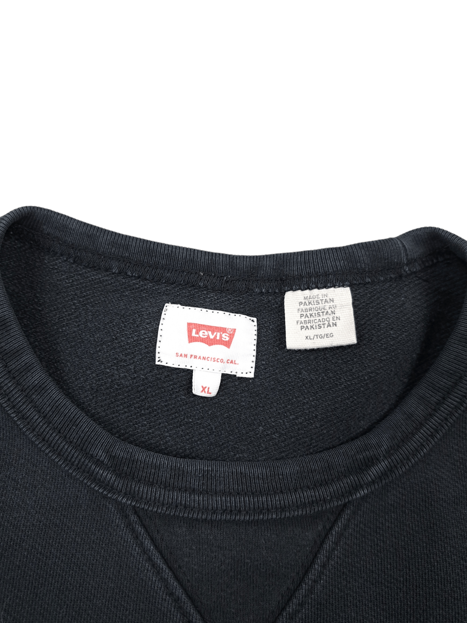 Levi's × Vintage 💎 90's Vintage Levi Strauss Black Box Logo Faded Crewneck Size US XL / EU 56 / 4 - 3 Thumbnail