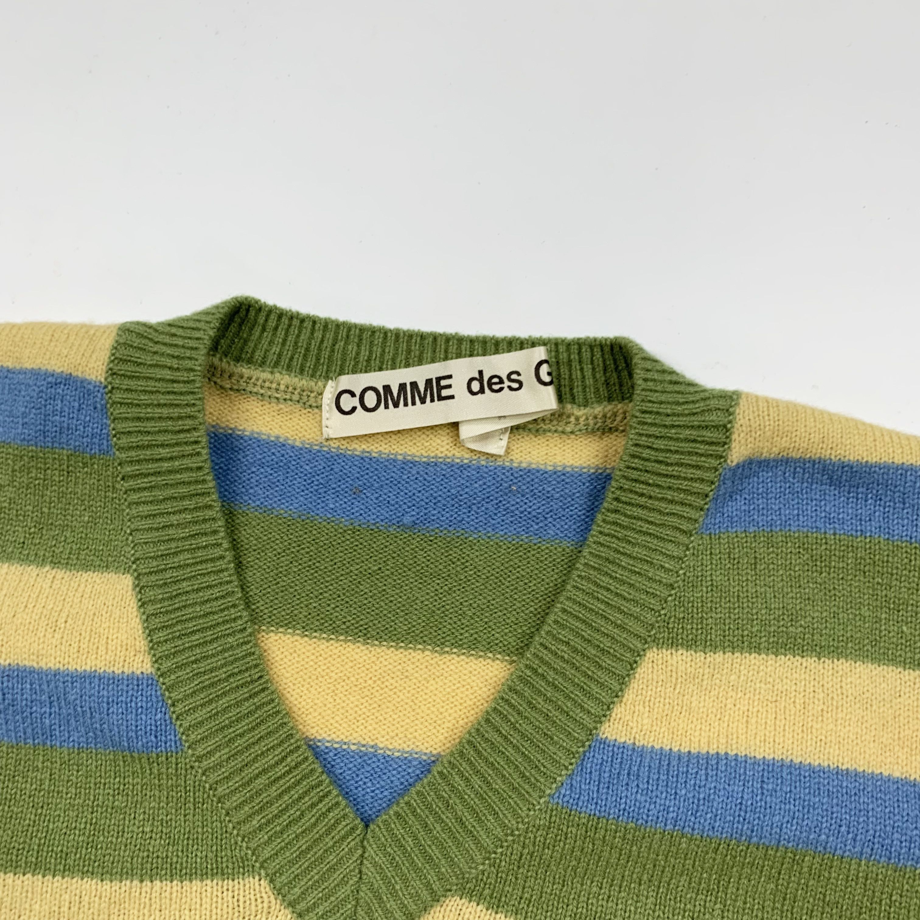 Comme des Garcons 1989 Cropped / Striped Knit Sweater Size M / US 6-8 / IT 42-44 - 5 Thumbnail