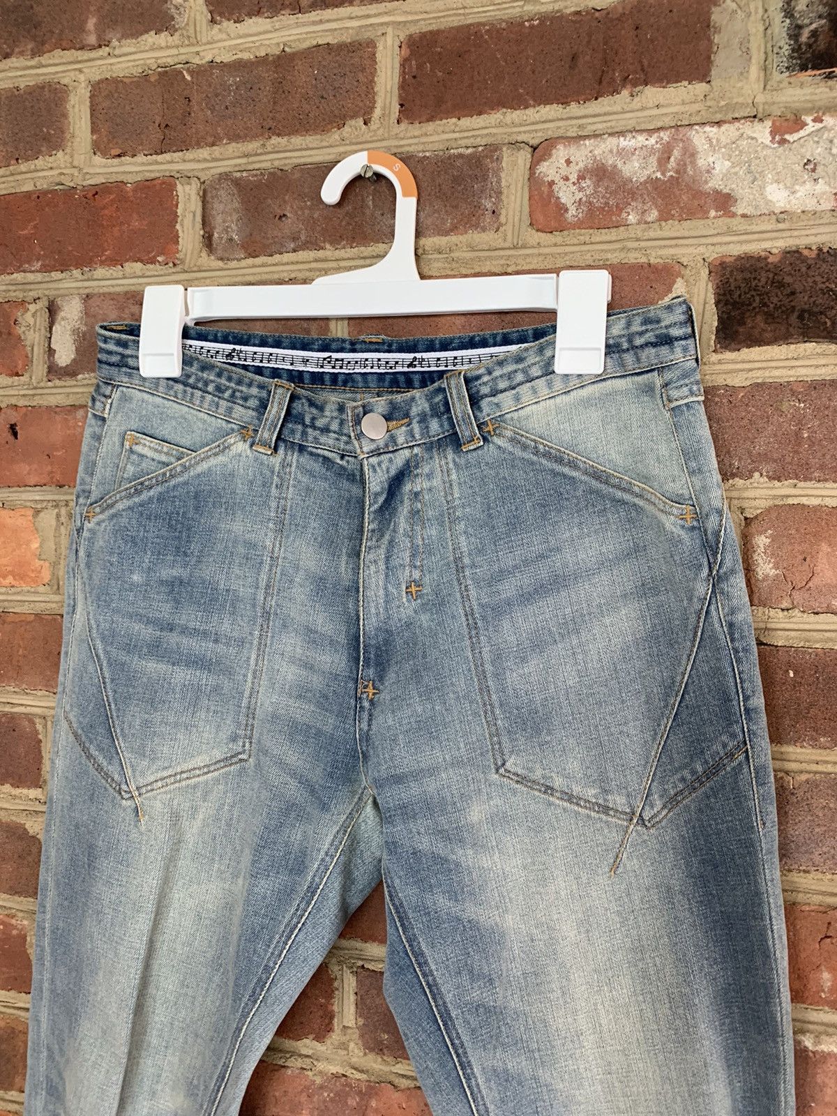 Number (N)ine Number (N)ine Light Blue Wash Denim w/ Side Zippers Size US 30 / EU 46 - 5 Thumbnail