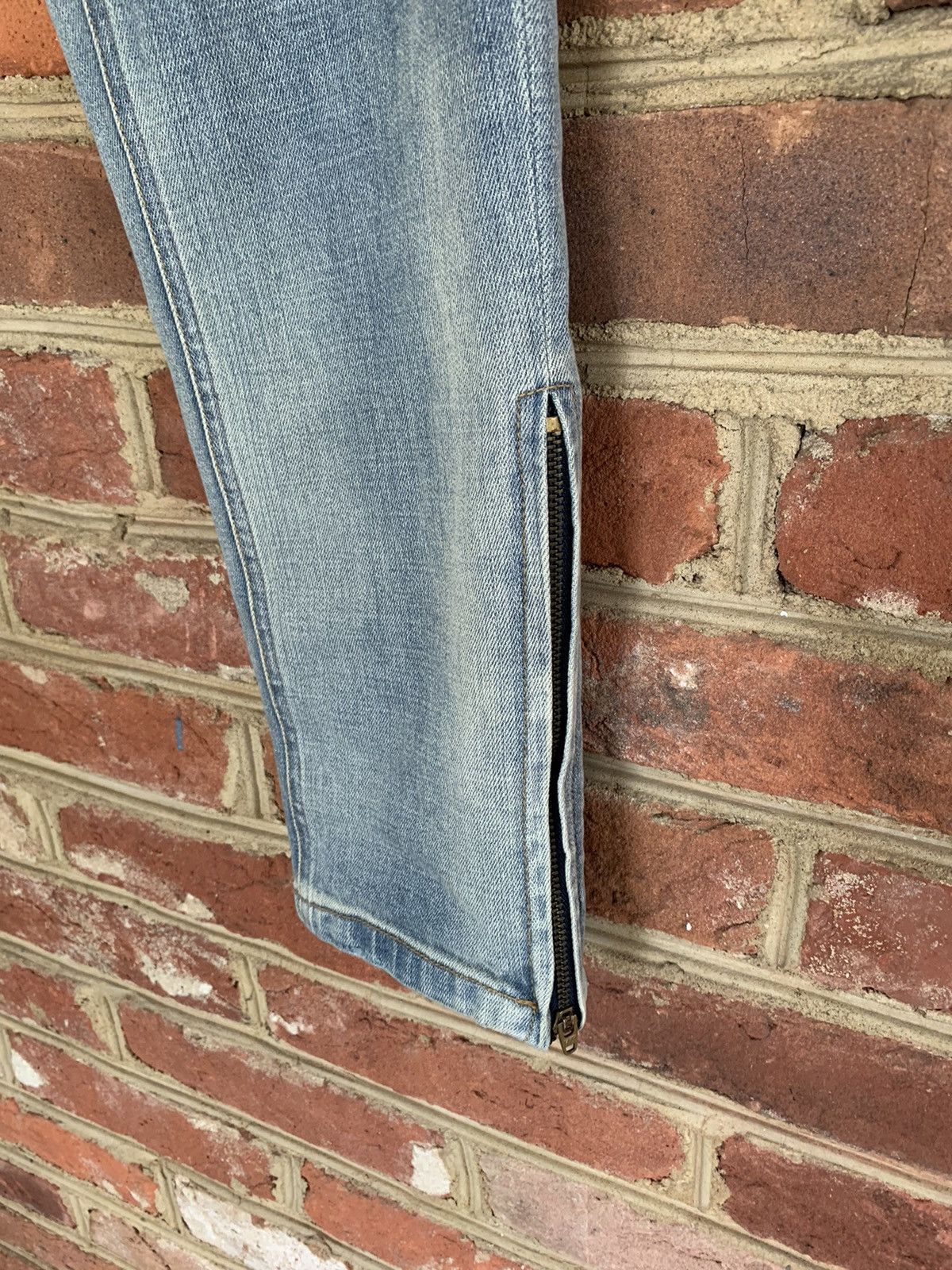 Number (N)ine Number (N)ine Light Blue Wash Denim w/ Side Zippers Size US 30 / EU 46 - 16 Thumbnail