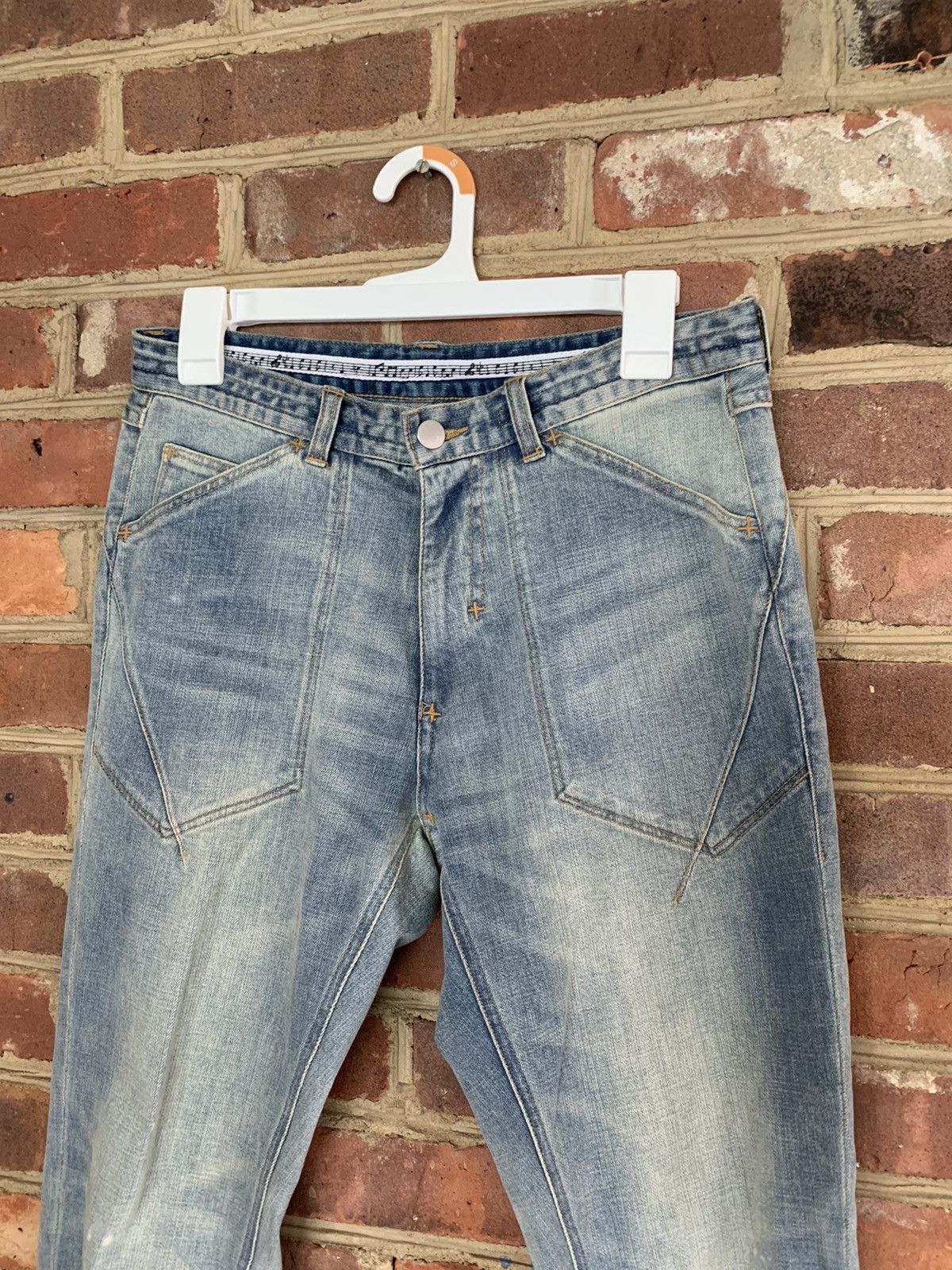 Number (N)ine Number (N)ine Light Blue Wash Denim w/ Side Zippers Size US 30 / EU 46 - 23 Thumbnail