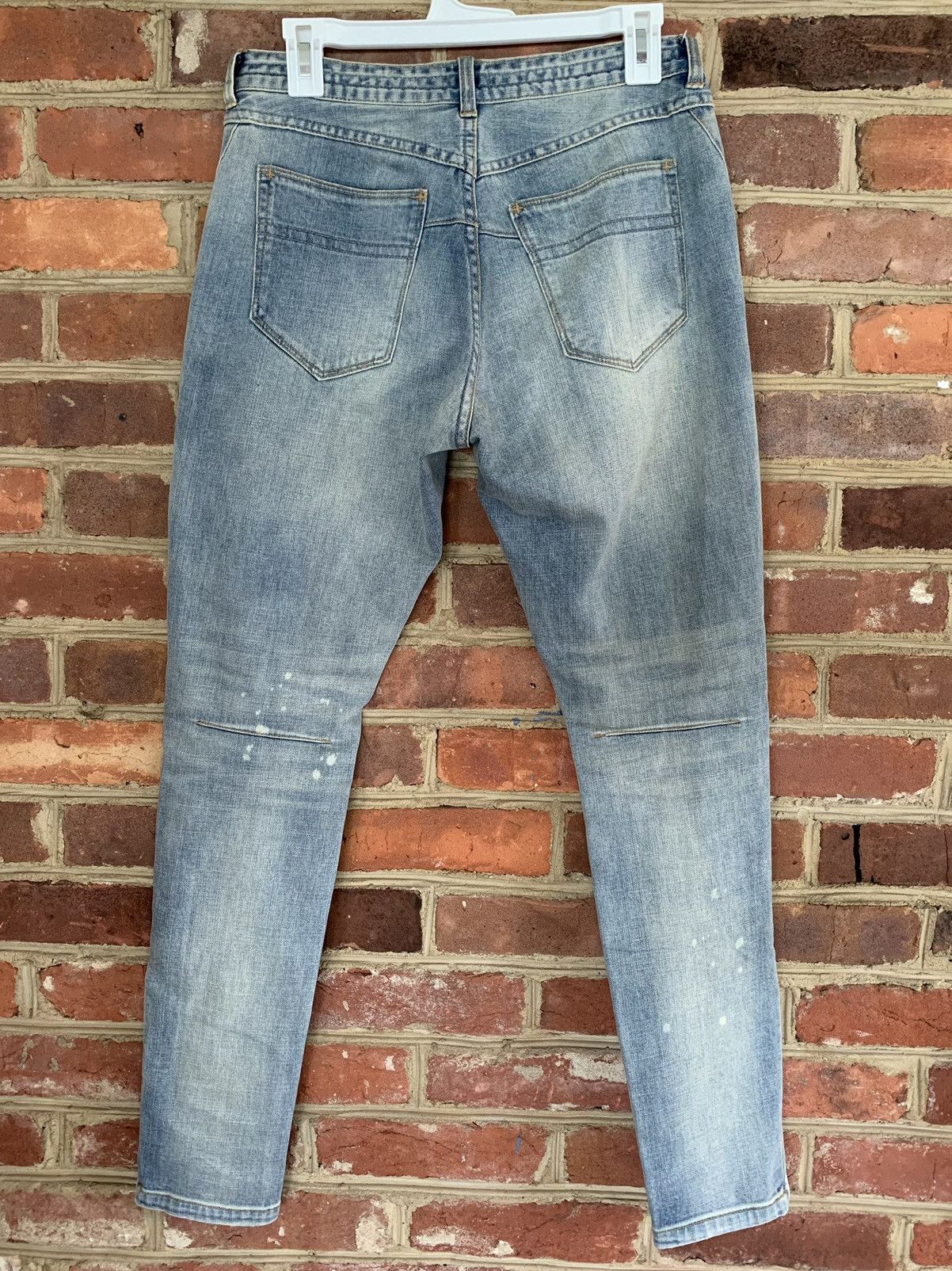 Number (N)ine Number (N)ine Light Blue Wash Denim w/ Side Zippers Size US 30 / EU 46 - 3 Thumbnail
