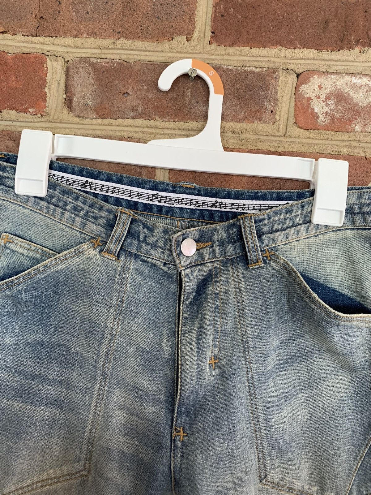 Number (N)ine Number (N)ine Light Blue Wash Denim w/ Side Zippers Size US 30 / EU 46 - 7 Thumbnail