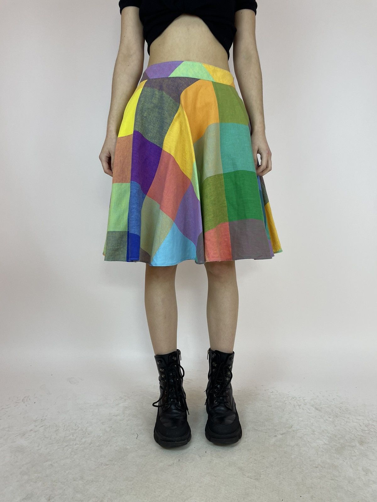 Other Liz Claiborne pleated skirt plaid multicolor Women’s F 36 Size 27" / US 4 / IT 40 - 1 Thumbnail