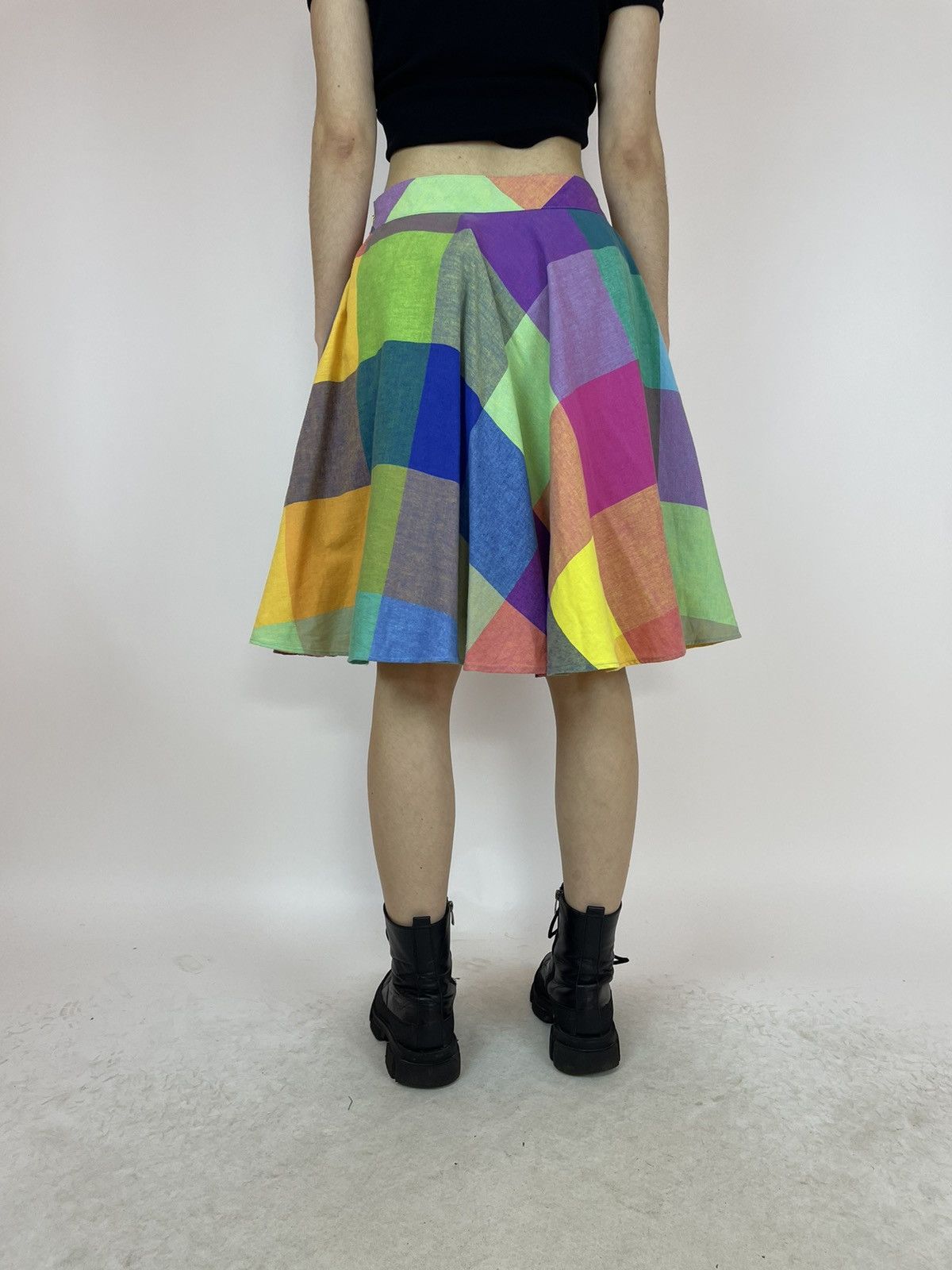 Other Liz Claiborne pleated skirt plaid multicolor Women’s F 36 Size 27" / US 4 / IT 40 - 4 Thumbnail