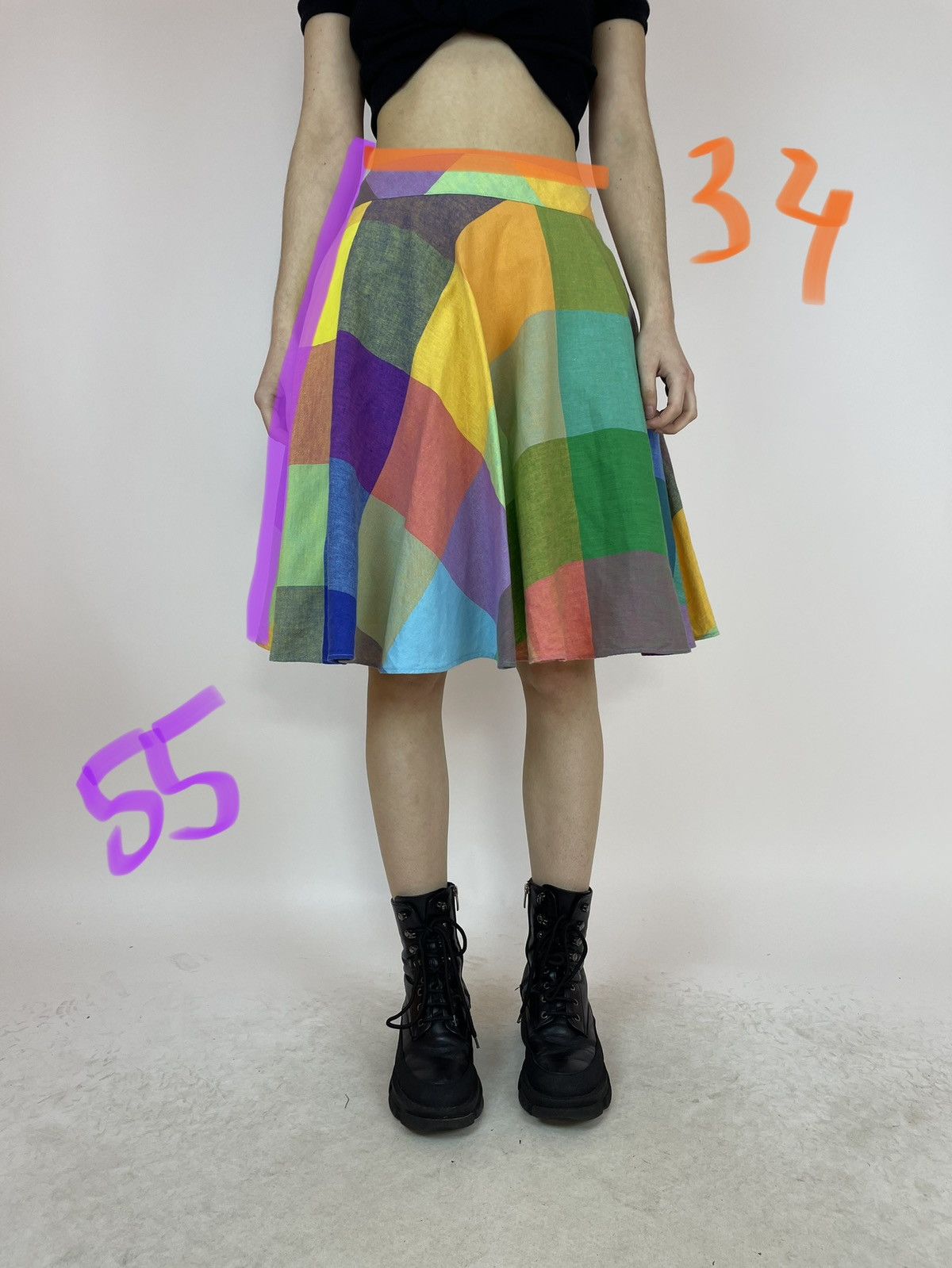 Other Liz Claiborne pleated skirt plaid multicolor Women’s F 36 Size 27" / US 4 / IT 40 - 10 Thumbnail
